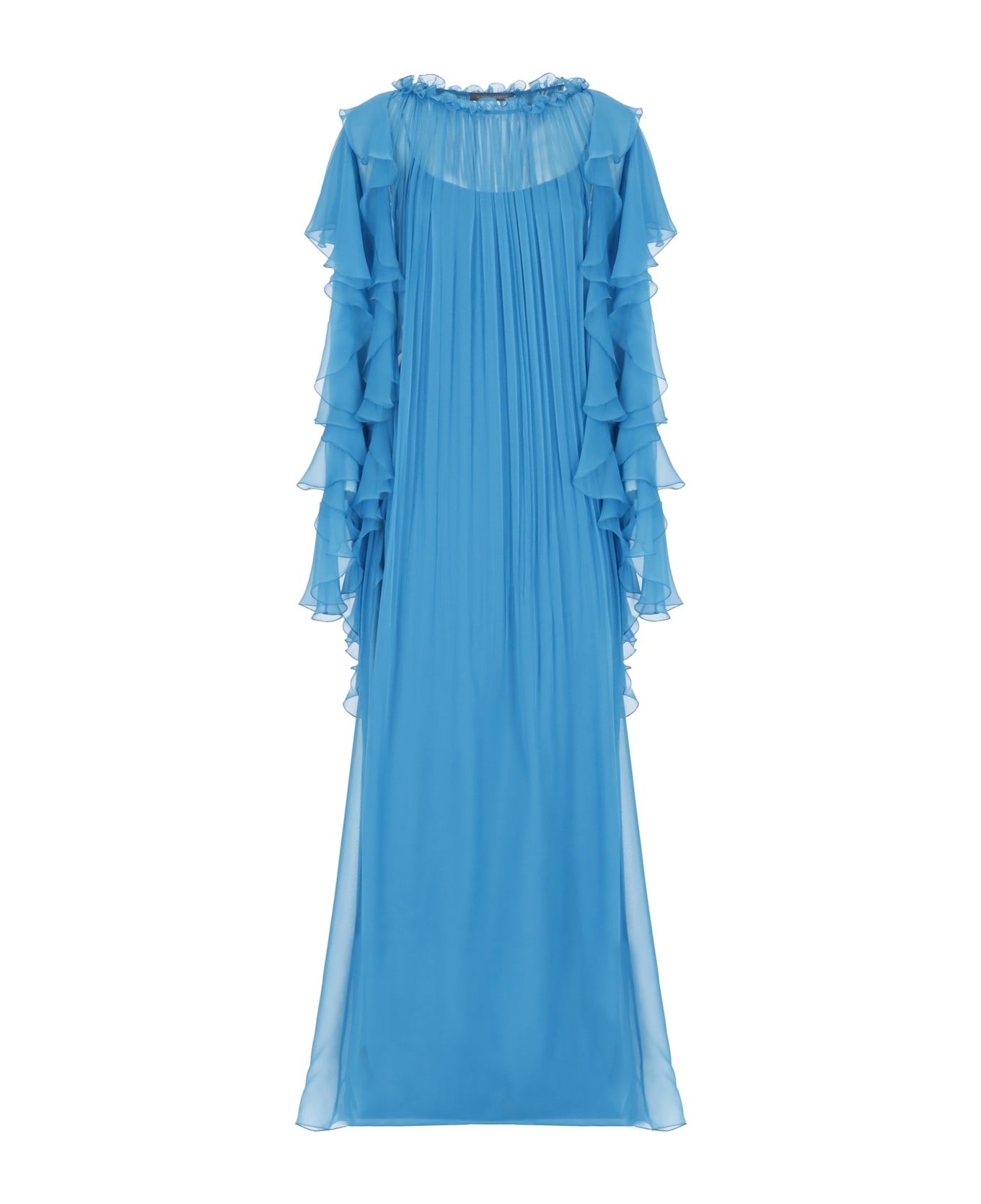 Alberta Ferretti Tulle Dress - Blue