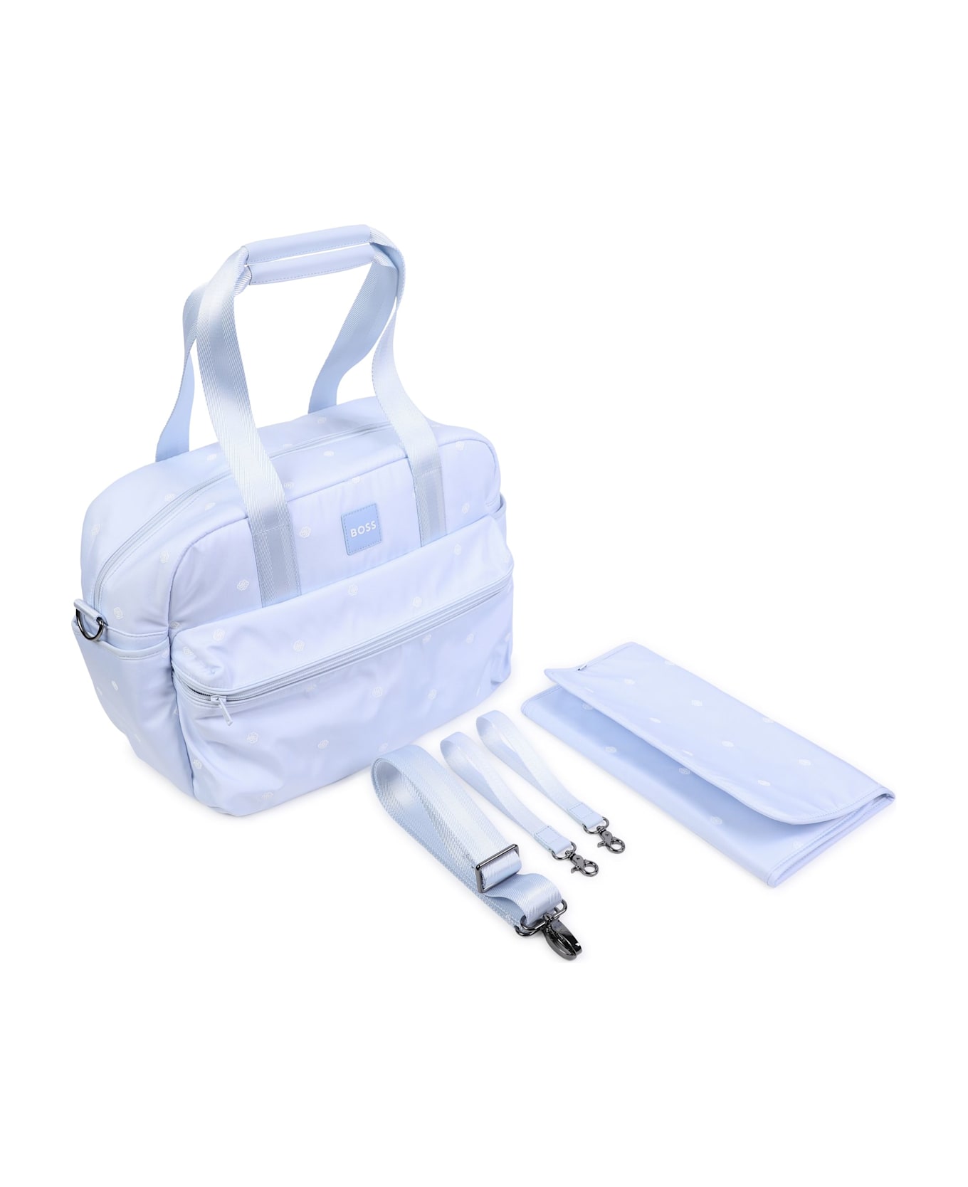 Hugo Boss Borsa Fasciatoio Con Logo - Light blue