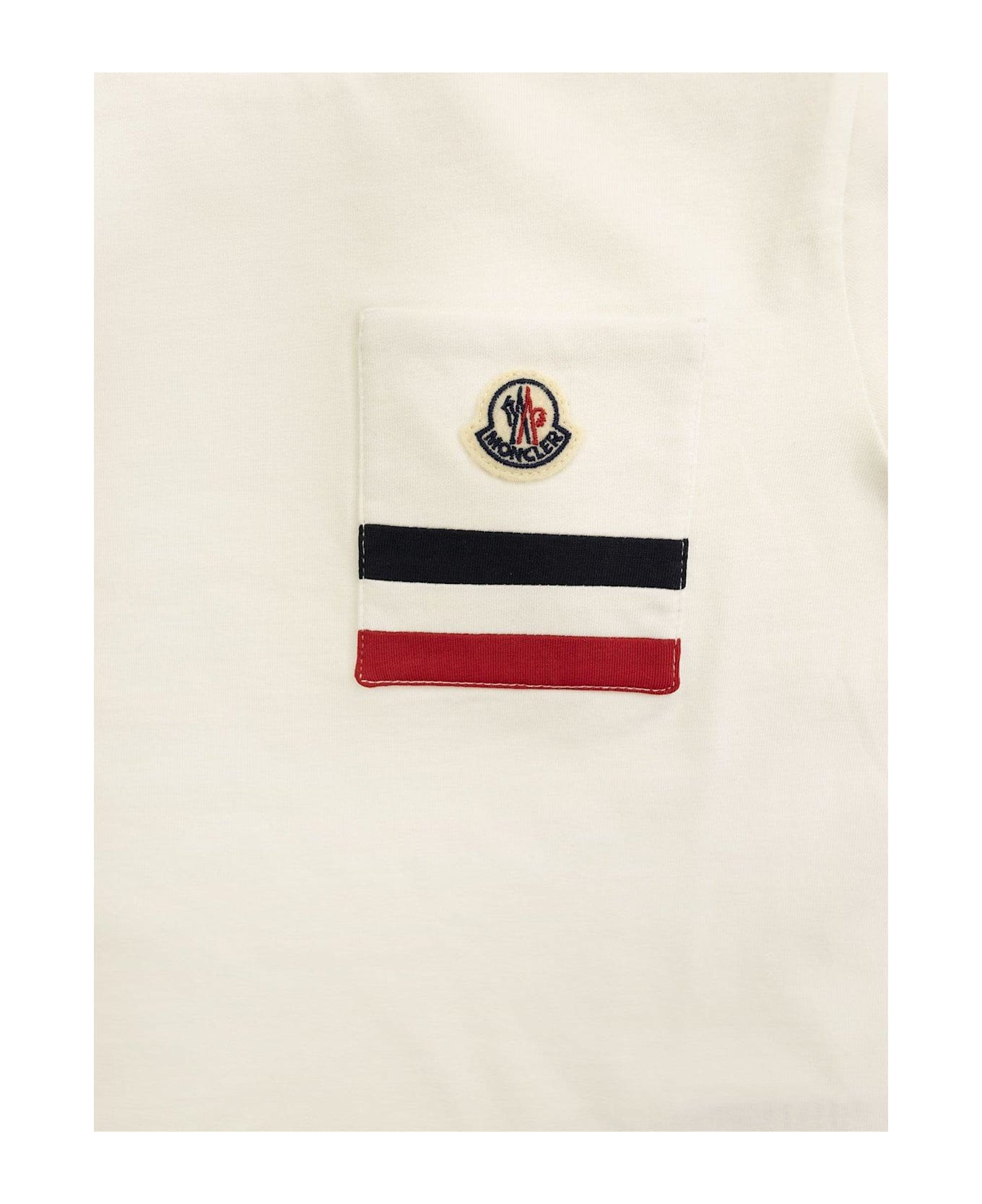 Moncler Logo Patch Long-sleeved T-shirt - Pink