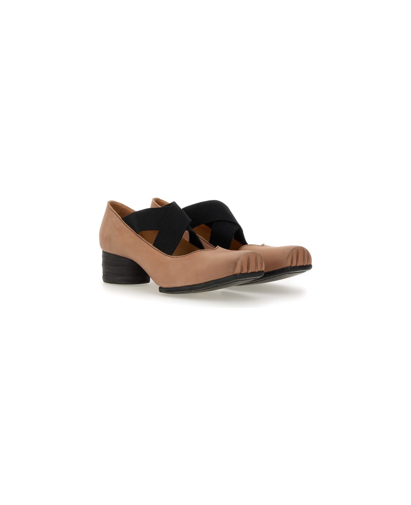 Uma Wang Leather Ballerina - MULTICOLOUR