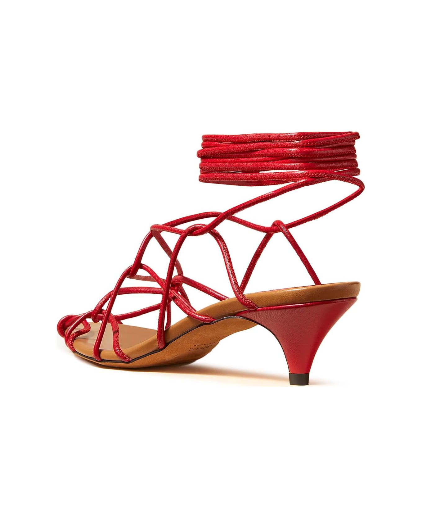 Khaite 'arden Low Heel Sand - RED (Red)