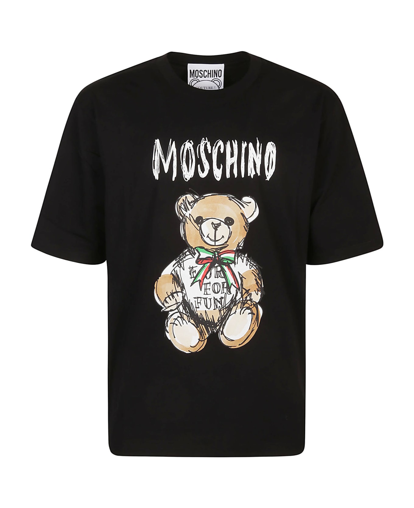Moschino Drawn Teddy Bear T-shirt - Nero Fantasia シャツ
