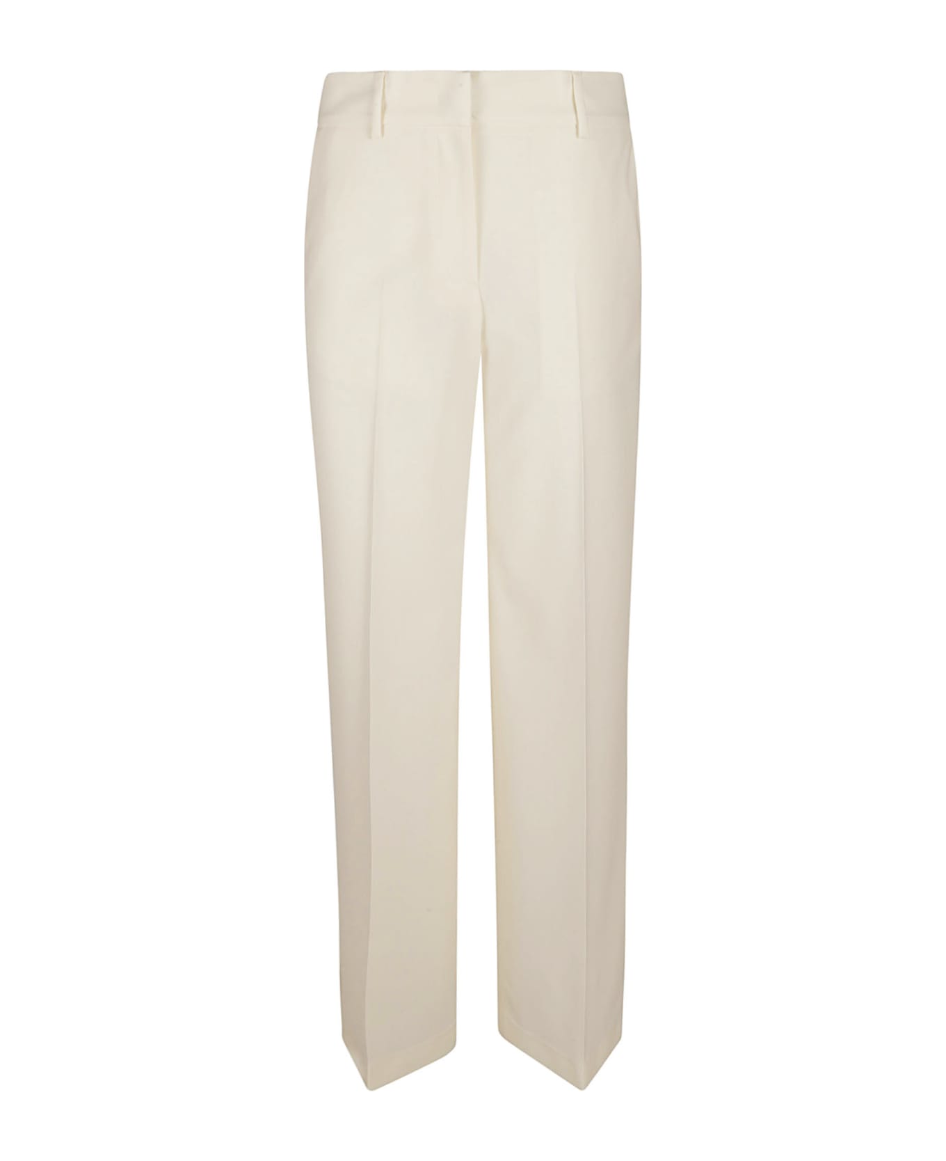 MSGM Straight Concealed Trousers - Off-White