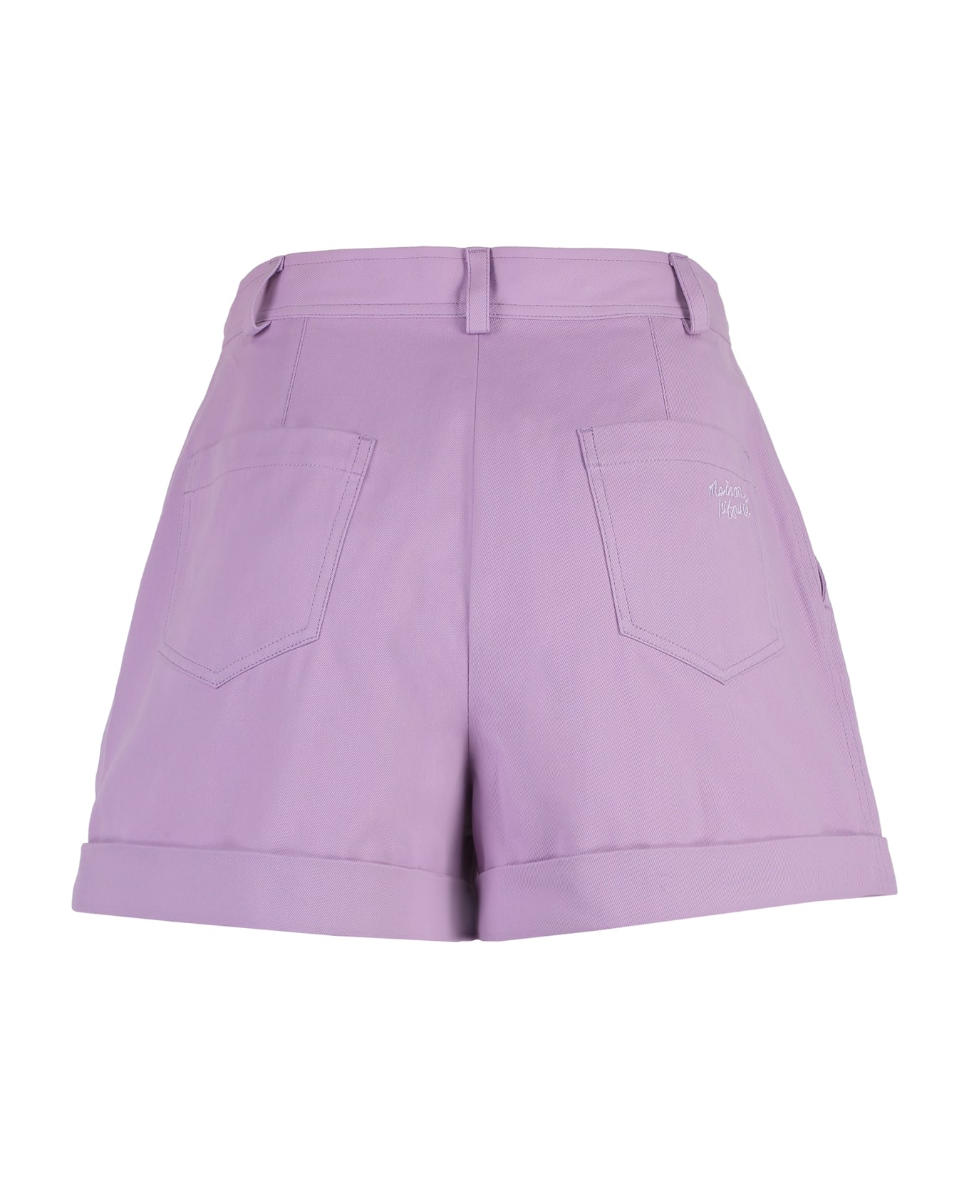Maison Kitsuné Cotton Shorts - Lilac