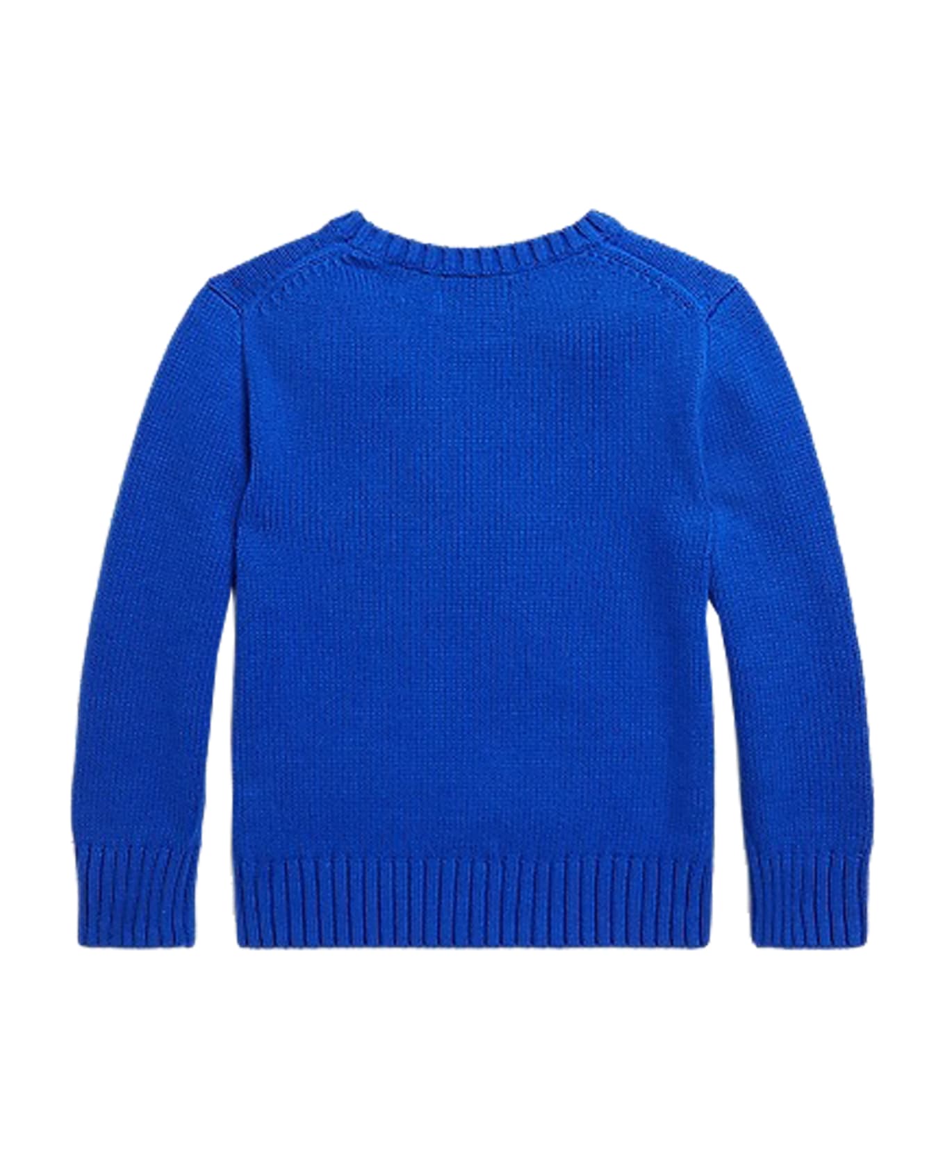 Ralph Lauren Polo Bear Cotton Sweater - Light blue