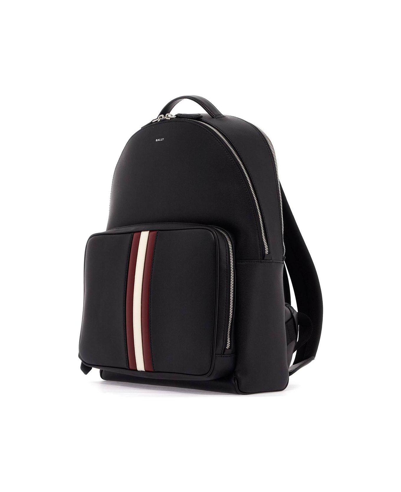 Bally Mythos Backpack - BLACK+RED/BONE+PALL (Black)