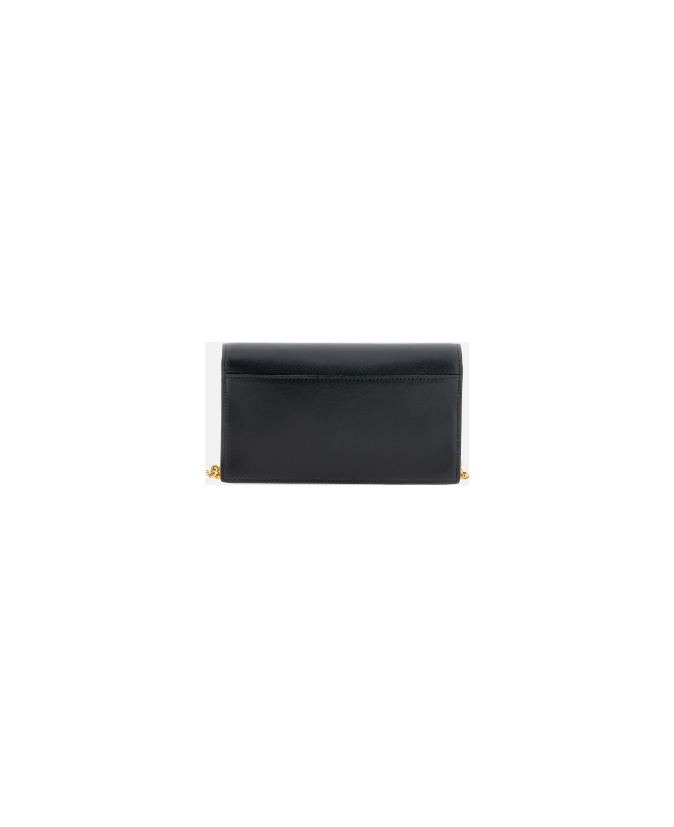 Polo Ralph Lauren Polo Id Leather Chain Wallet And Bag - Black