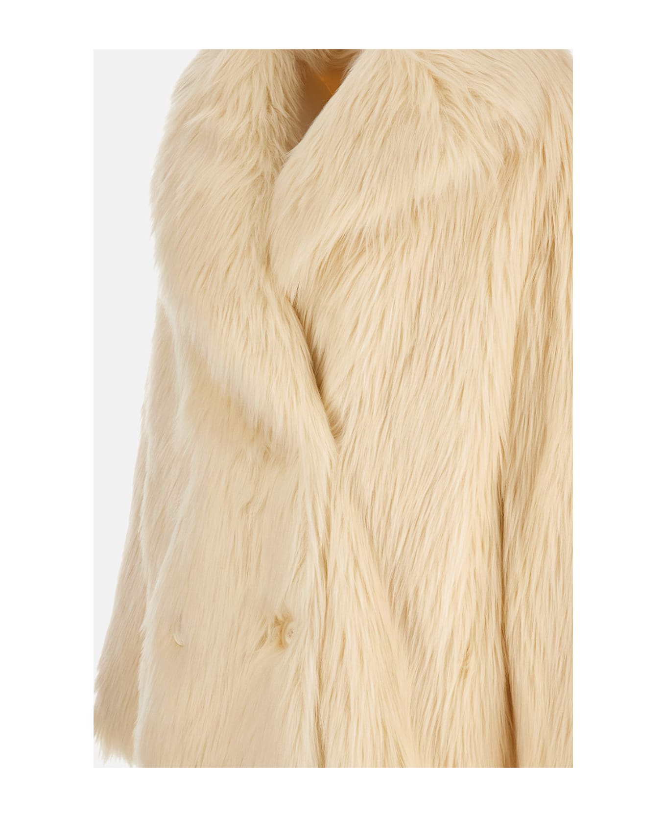 STAND STUDIO Katalina Faux Fur Coat - White