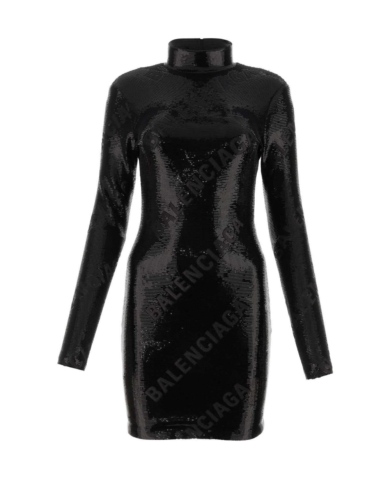 Balenciaga Black Sequins Mini Dress - 1102