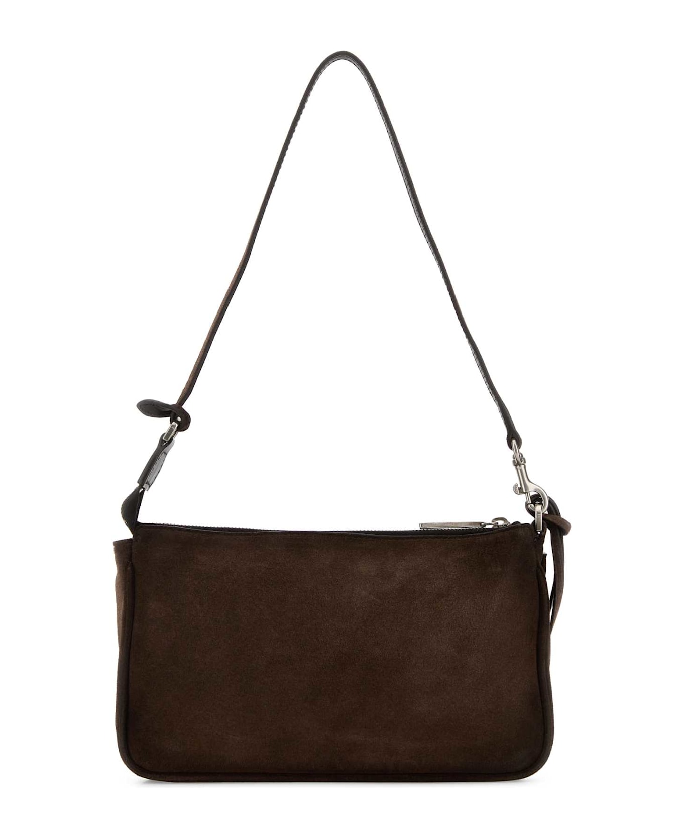 Balenciaga Brown Suede Rodeo Shoulder Bag - LIGHT ESPRESSO