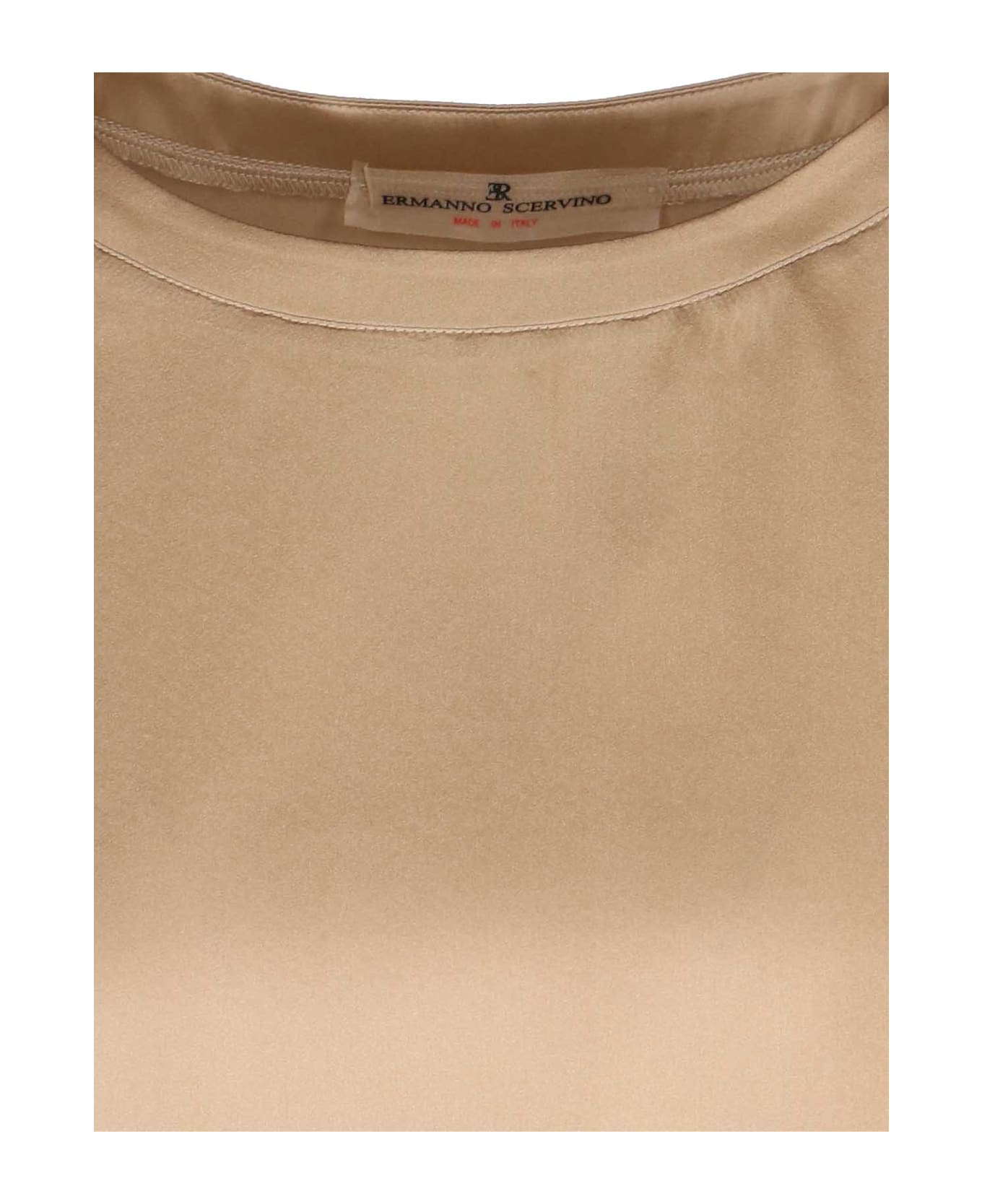 Ermanno Scervino Silk T-shirt - Brown