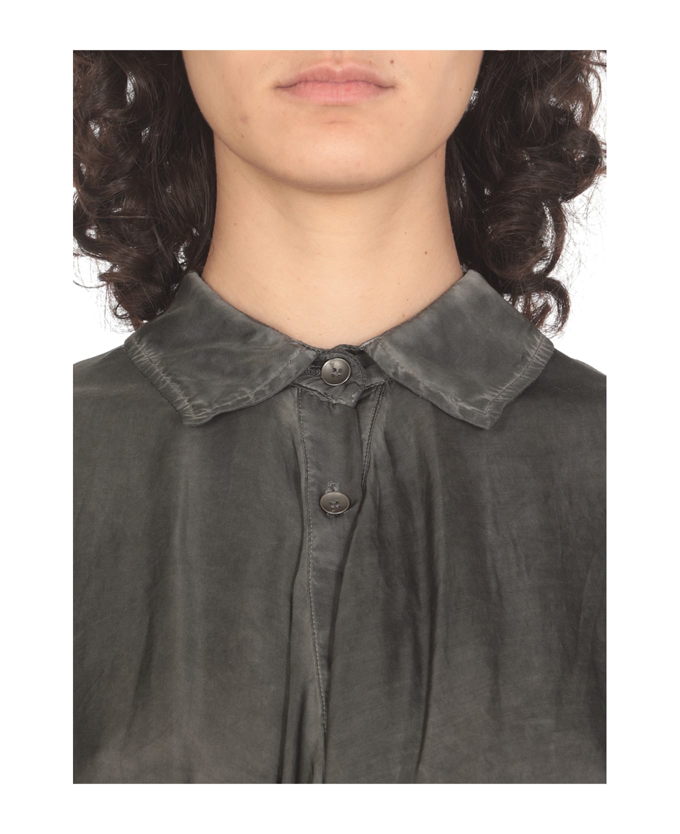 Sanctamuerte Viscose Shirt - Grey