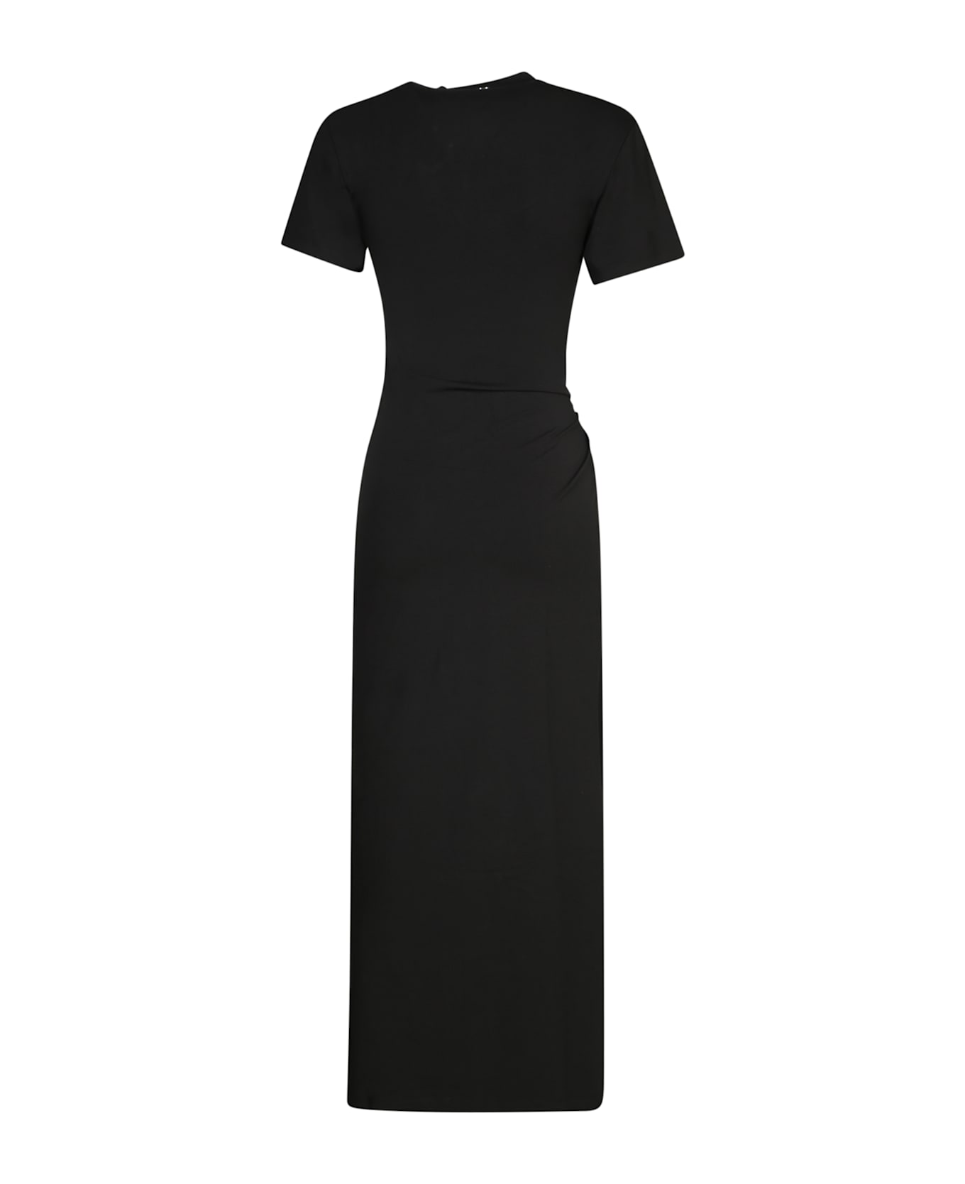 Paco Rabanne Jersey Long Piercing Dress - Black