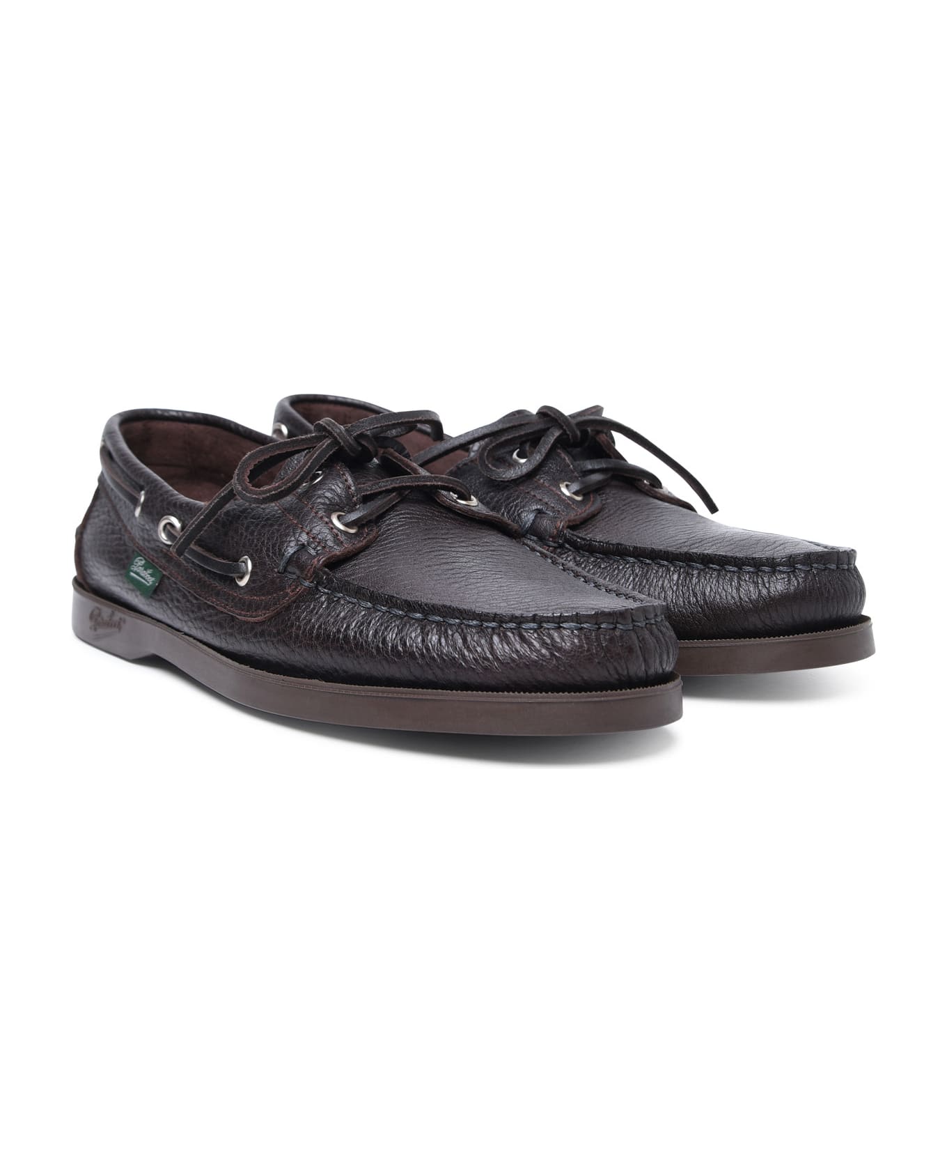 Paraboot 'barth' Brown Leather Loafers - Brown