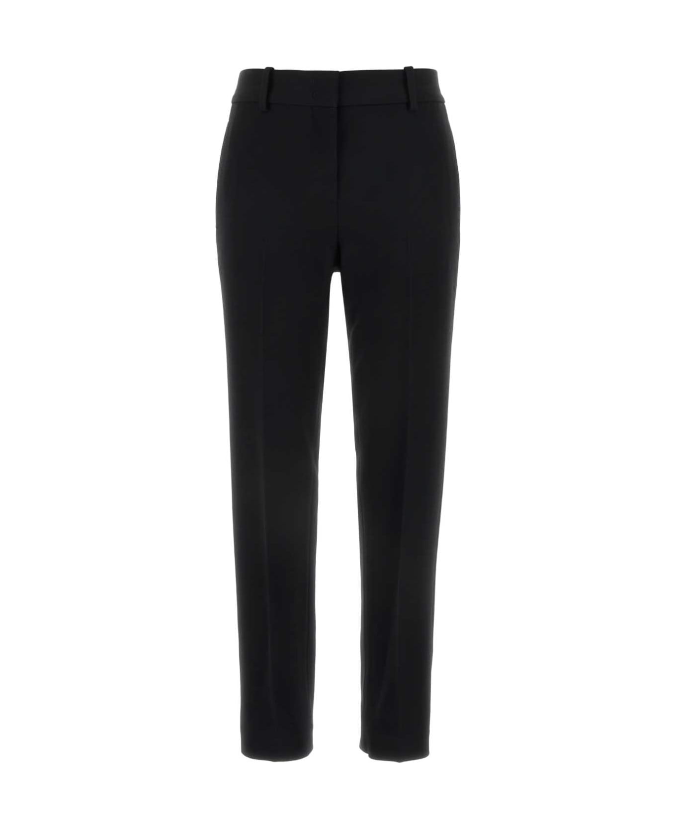 Ermanno Scervino Black Viscose Blend Pant - BLACK