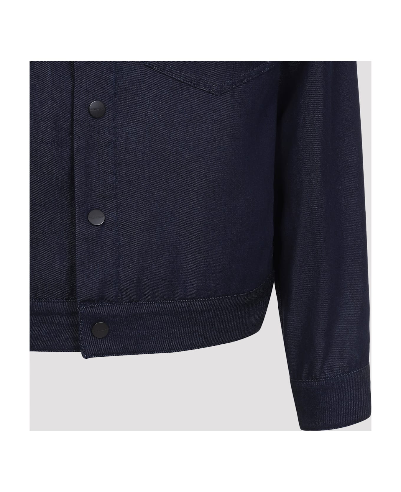 Giorgio Armani Viscose Jacket - Blue Denim