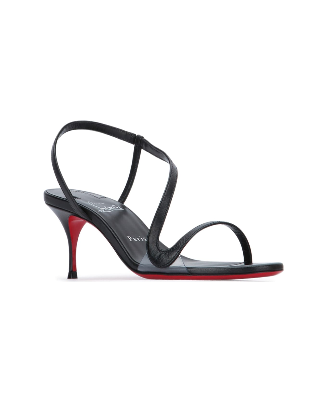 Christian Louboutin Rosalie 55 Kid/pvc/lin - BLACKLINBLACK
