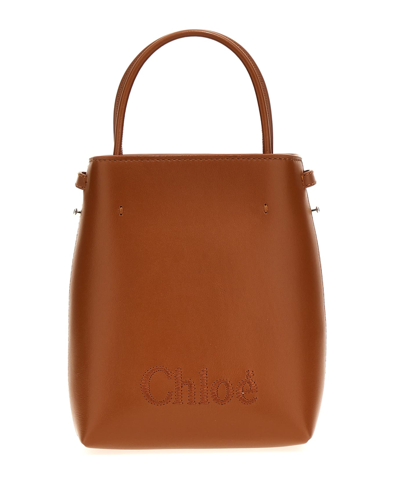 Chloé 'micro Chloe Sense' Bucket Bag - Brown
