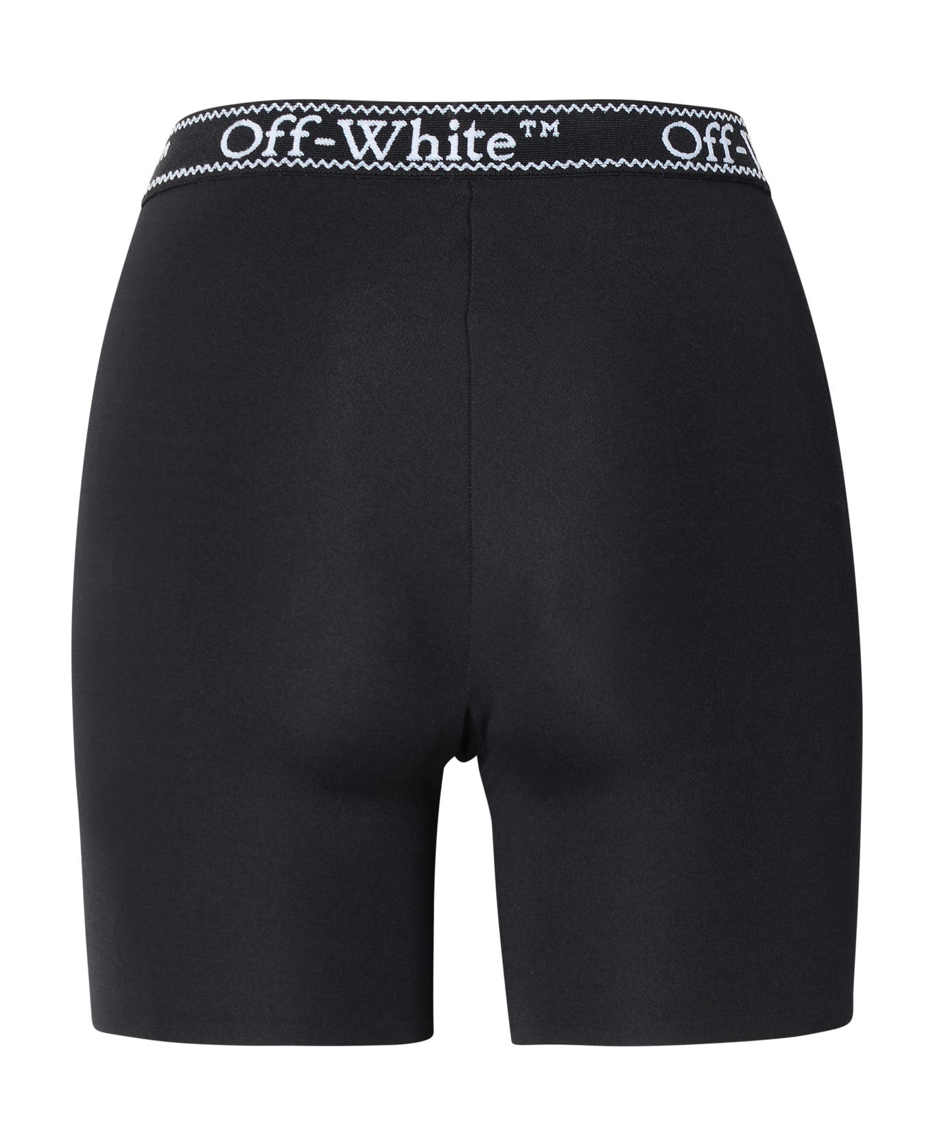 Off-White Logo Band Shorts - BLACK WHITE