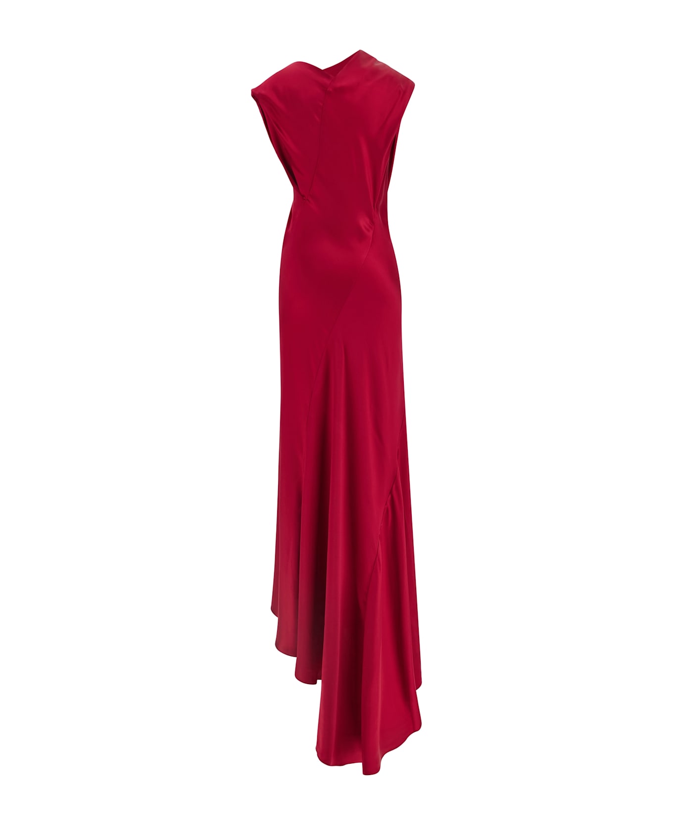 Alberta Ferretti Satin Dress - Fuchsia