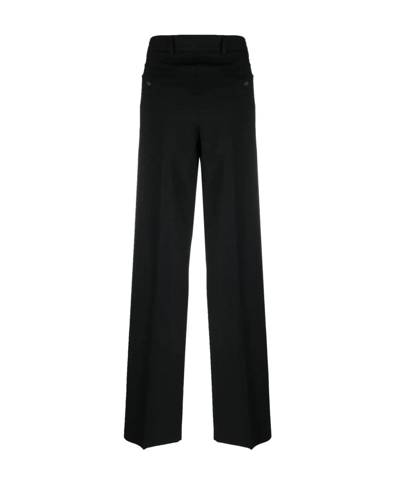 SportMax Pleated Tailored Trousers - NERO