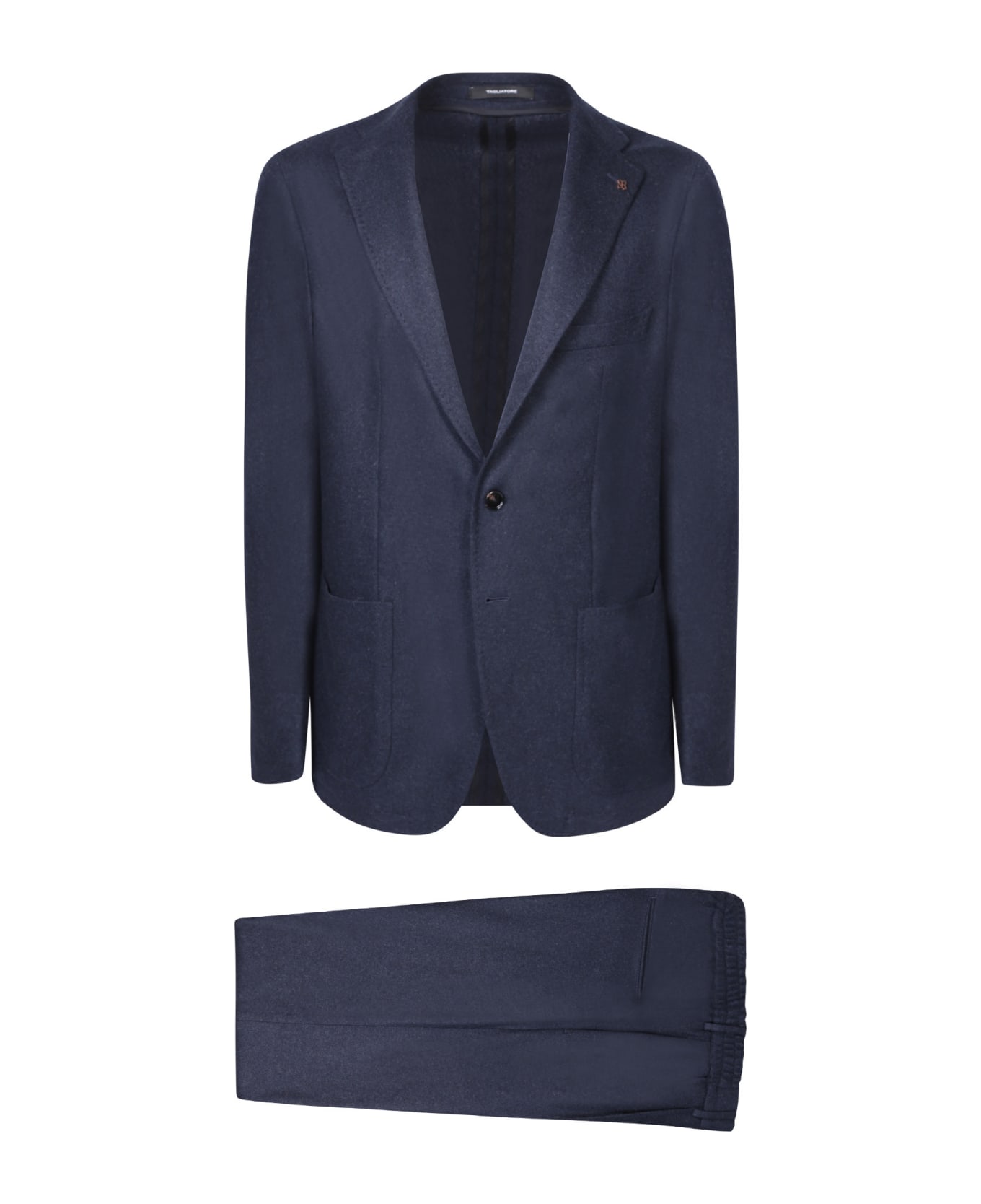 Tagliatore Single-breasted Jacket Blue Suit - Blue