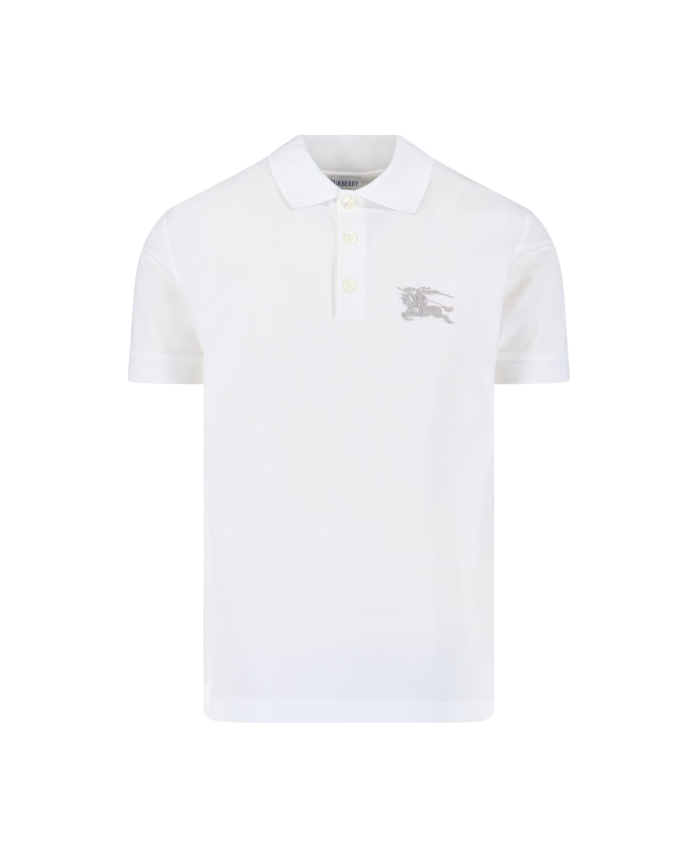 Burberry Polo Shirt "ekd" - White