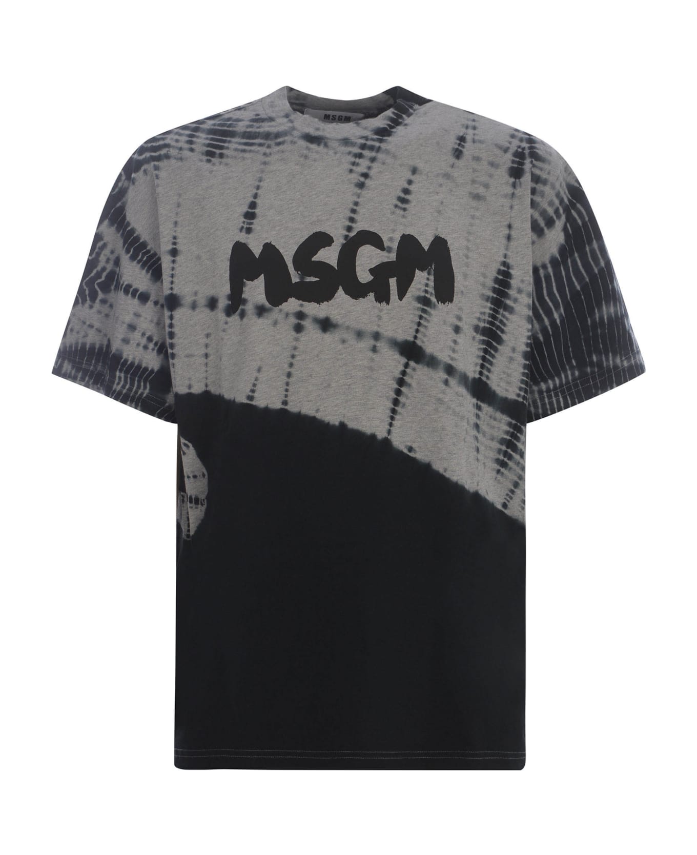 MSGM T-shirt Msgm "tie & Dye" Made Of Cotton - Nero