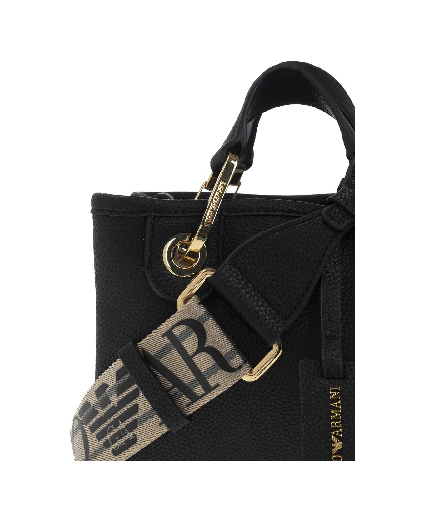 Emporio Armani 'myea Mini' Shoulder Bag - Nero/silver