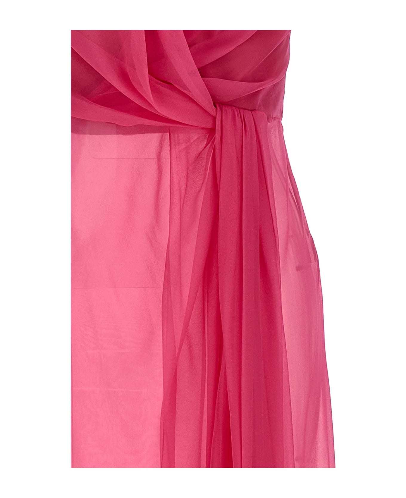 Alberta Ferretti Chiffon Top - Fuchsia