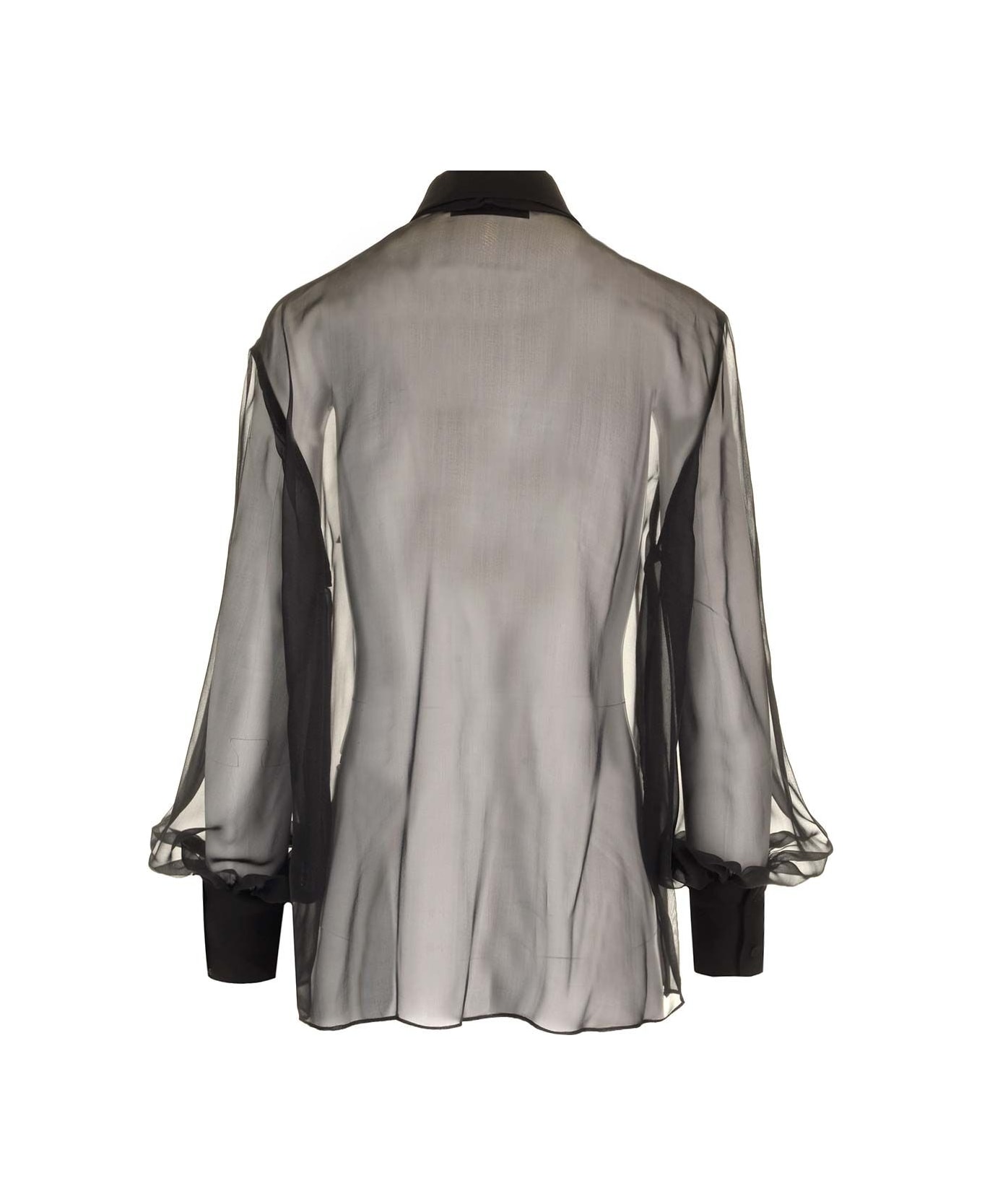 Valentino Garavani Chiffon Blouse - Black