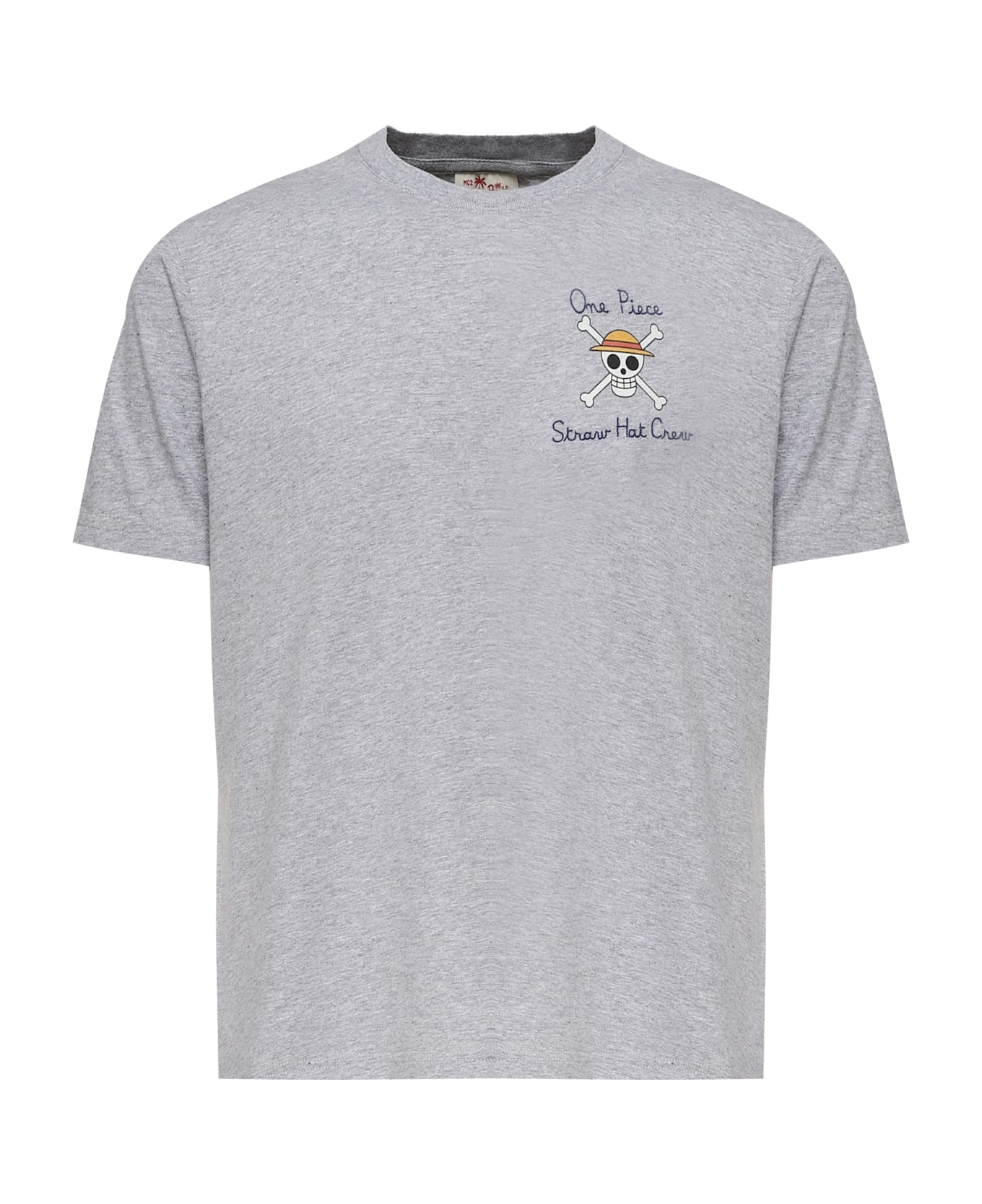 MC2 Saint Barth T-shirt With Embroidery And 
one Piece
 Print - Grey