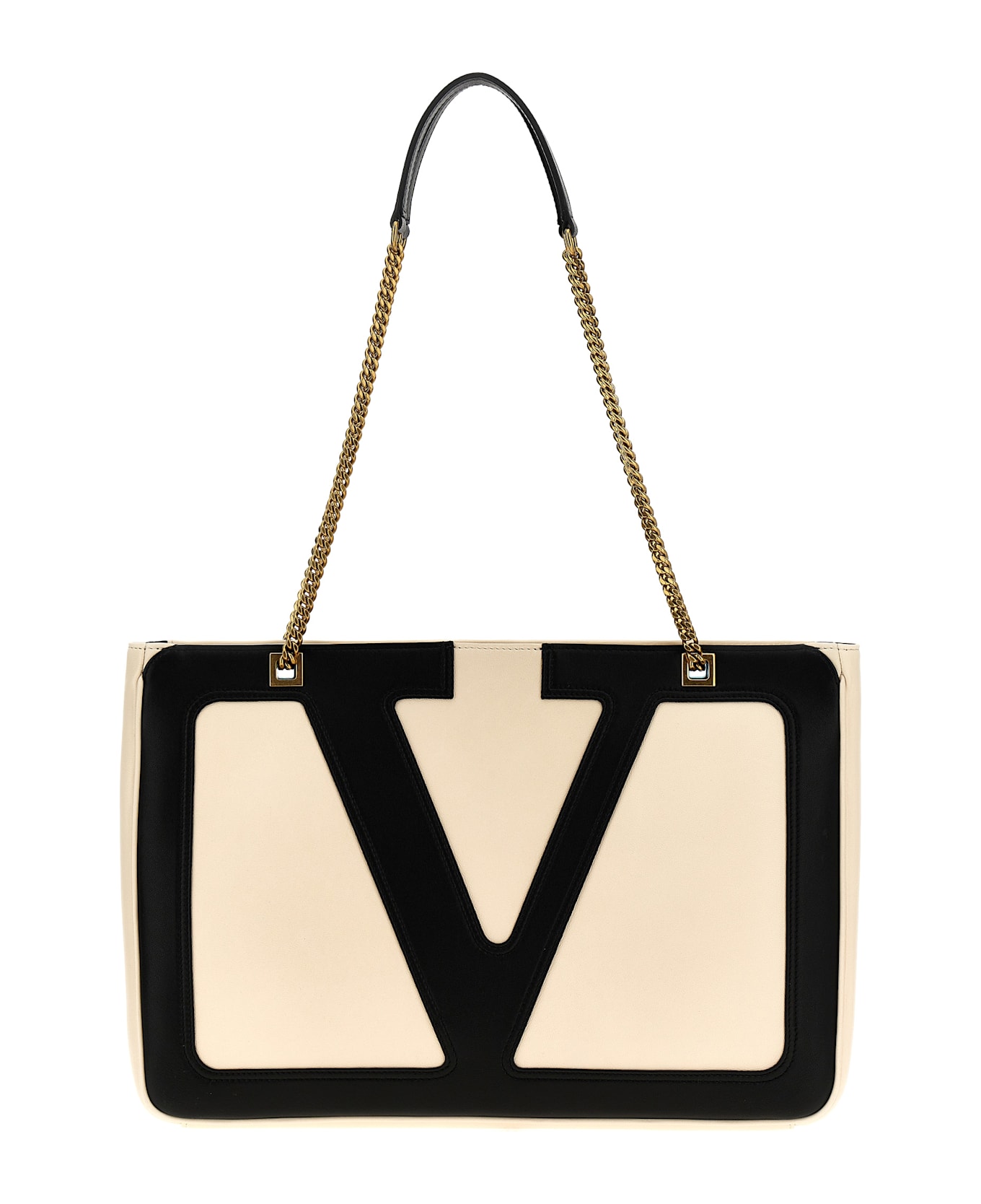 Valentino Garavani 
viva Superstar
 Medium Shopping Bag - White/Black