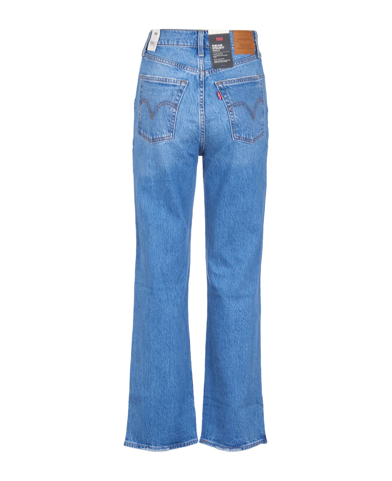 Levi's Ribcage Straight Leg Jeans - Mid Blue