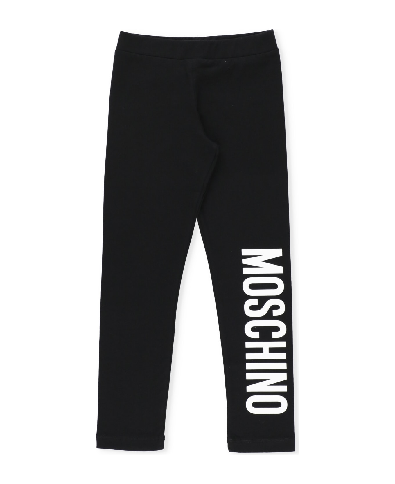 Moschino Leggings With Logo - Nero