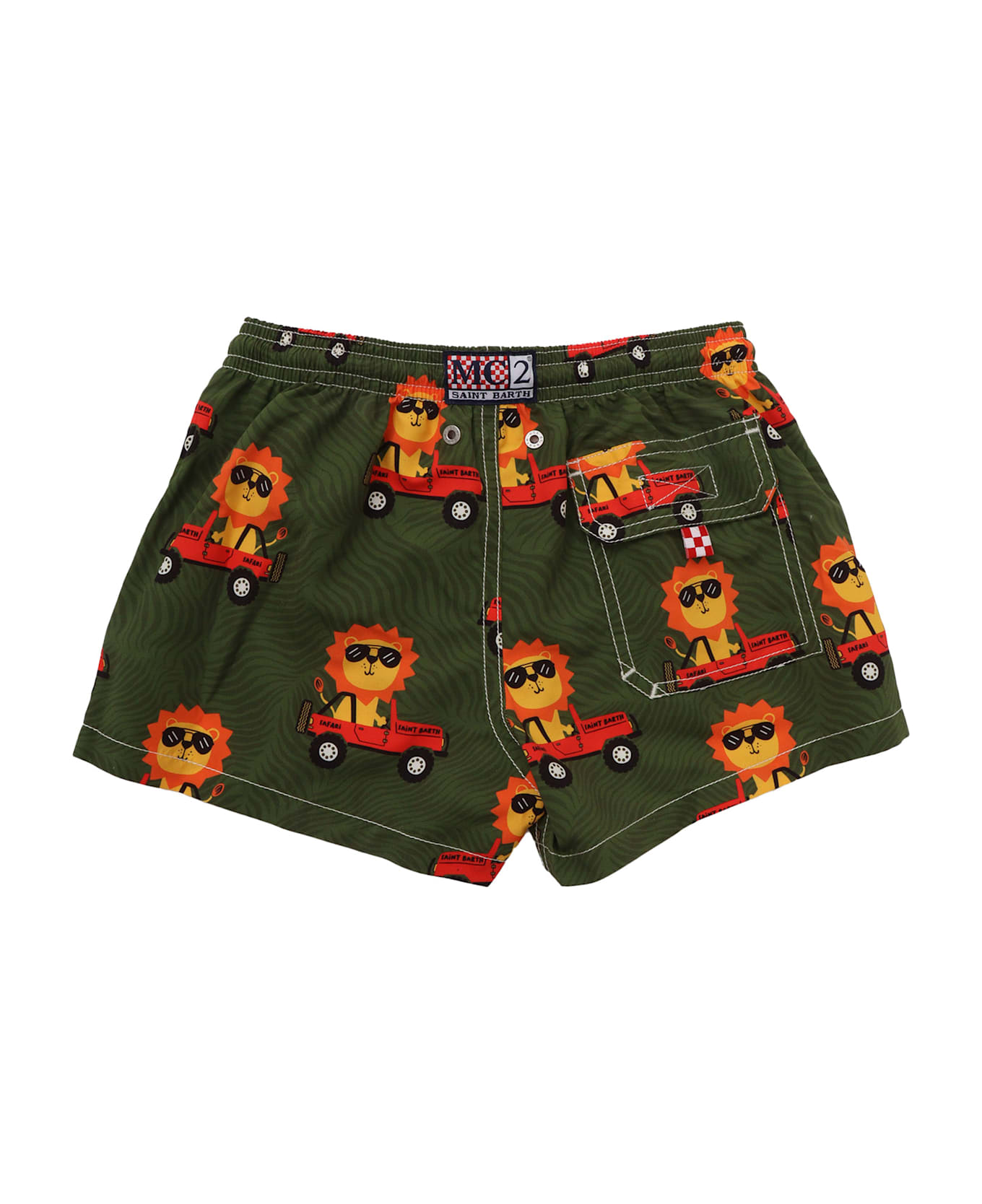 MC2 Saint Barth Printed Boy Swim Short - MULTICOLOR