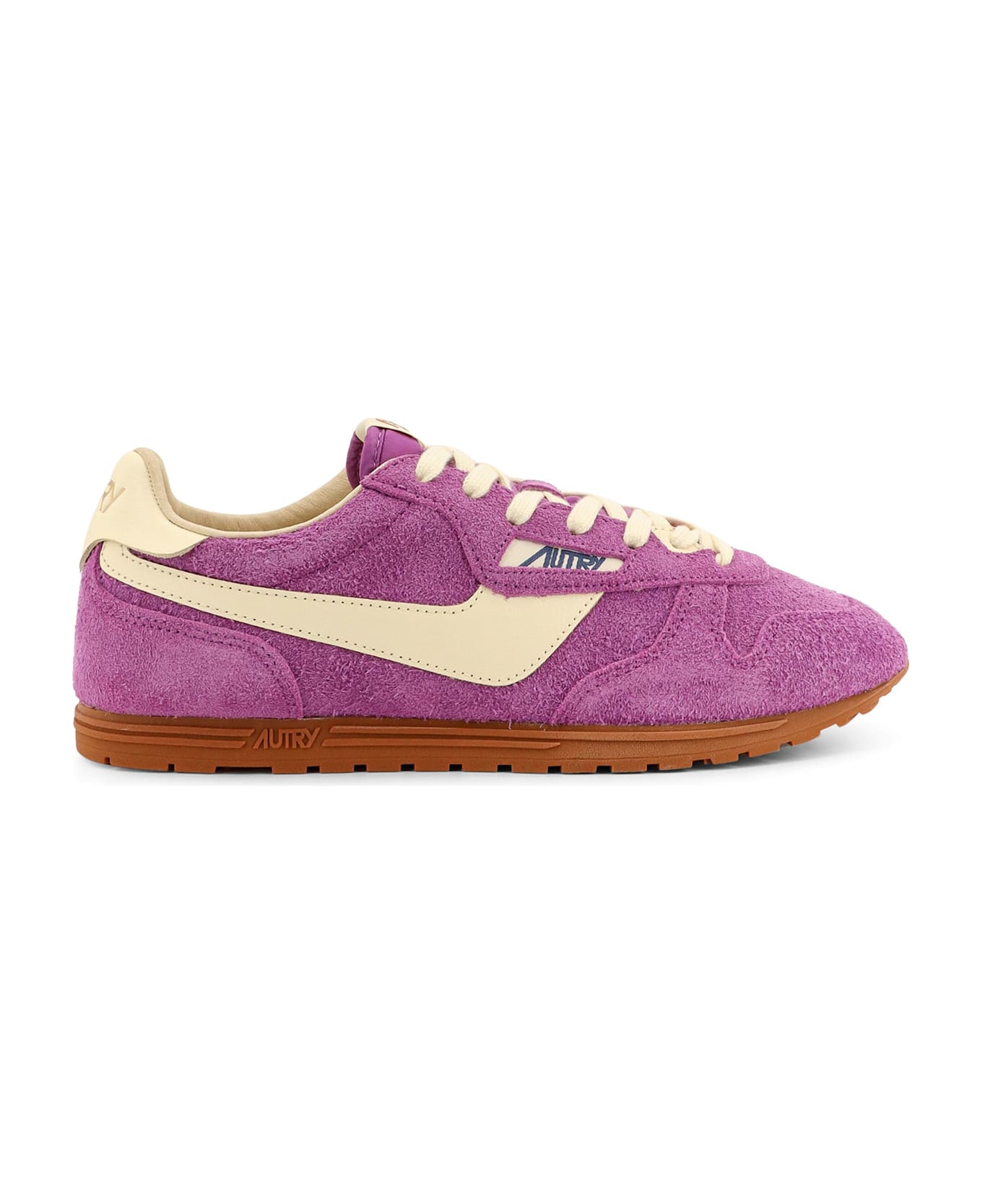 Autry Windspin Low-top Suede And Leather Sneakers - Purple スニーカー