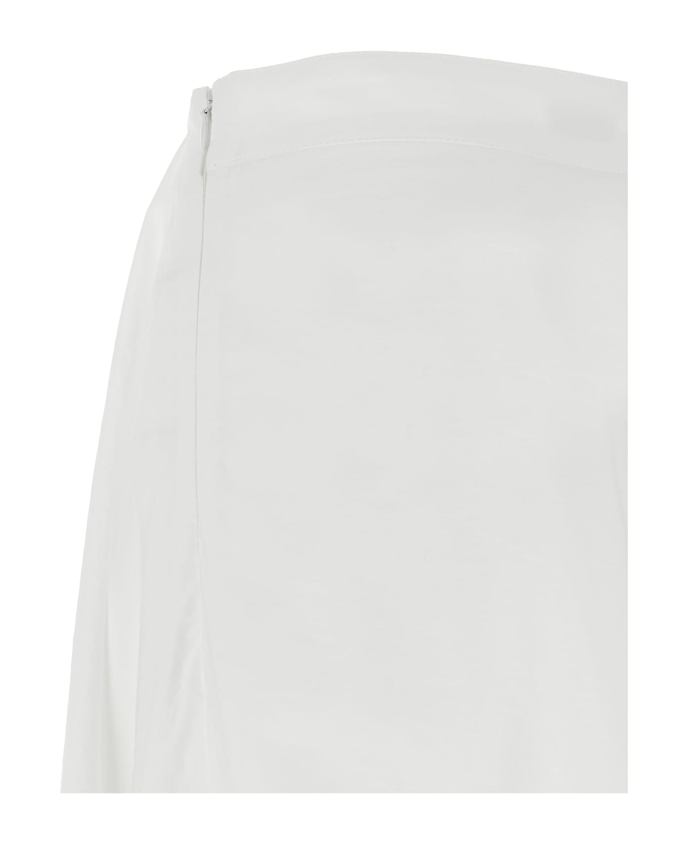 Brunello Cucinelli 
bubble Hem
 Skirt - Bianco Naturale