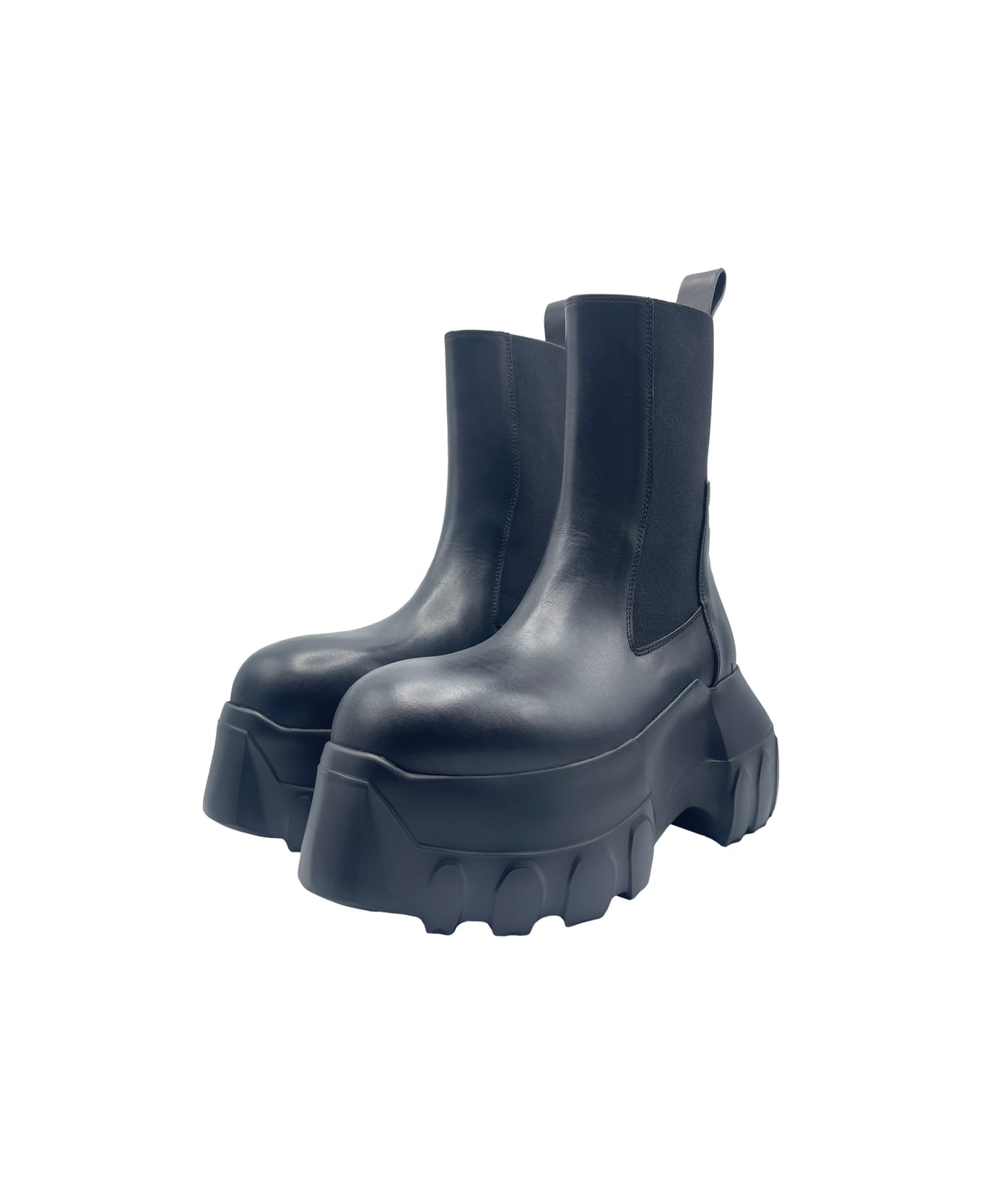 Rick Owens Beatle Mega Tractor Boots - Black