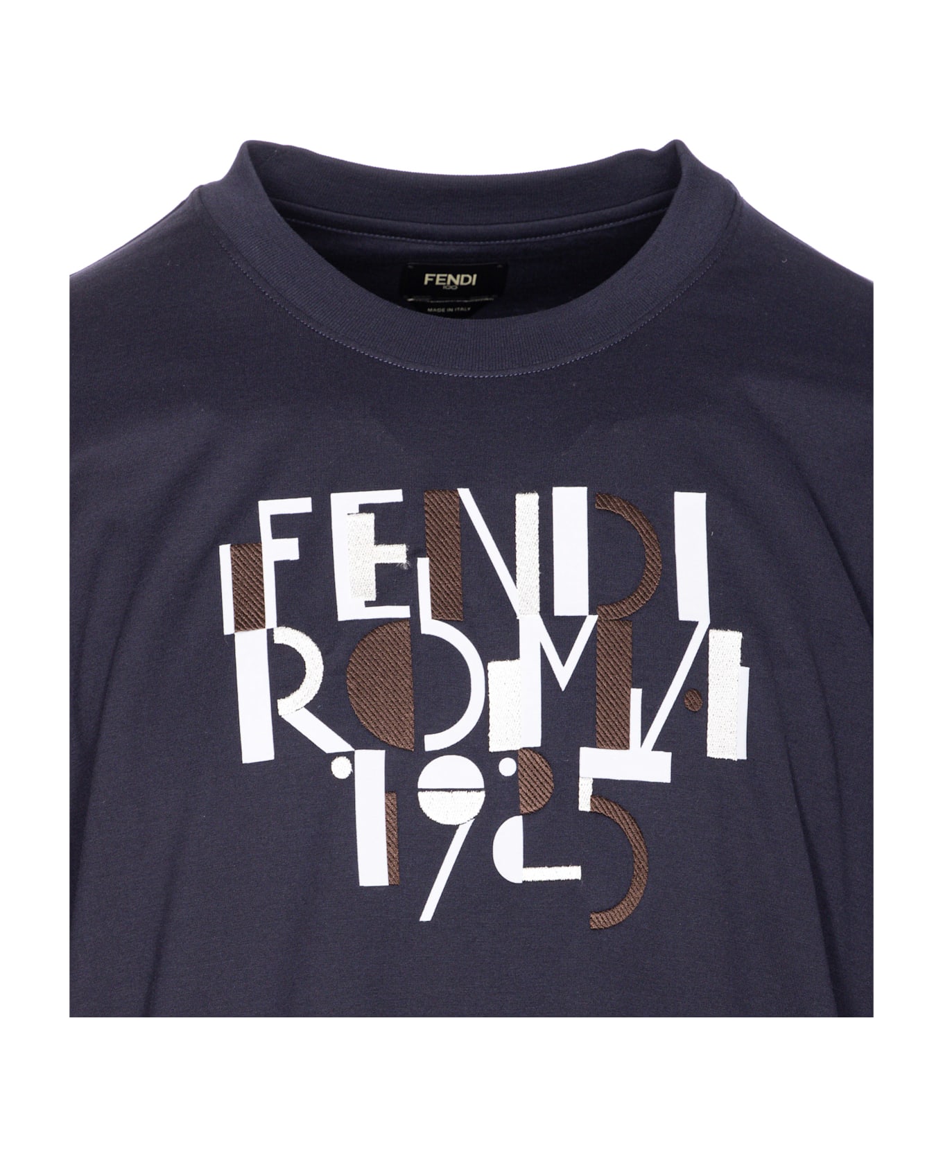 Fendi Roma 1925 Print T-shirt - Blue
