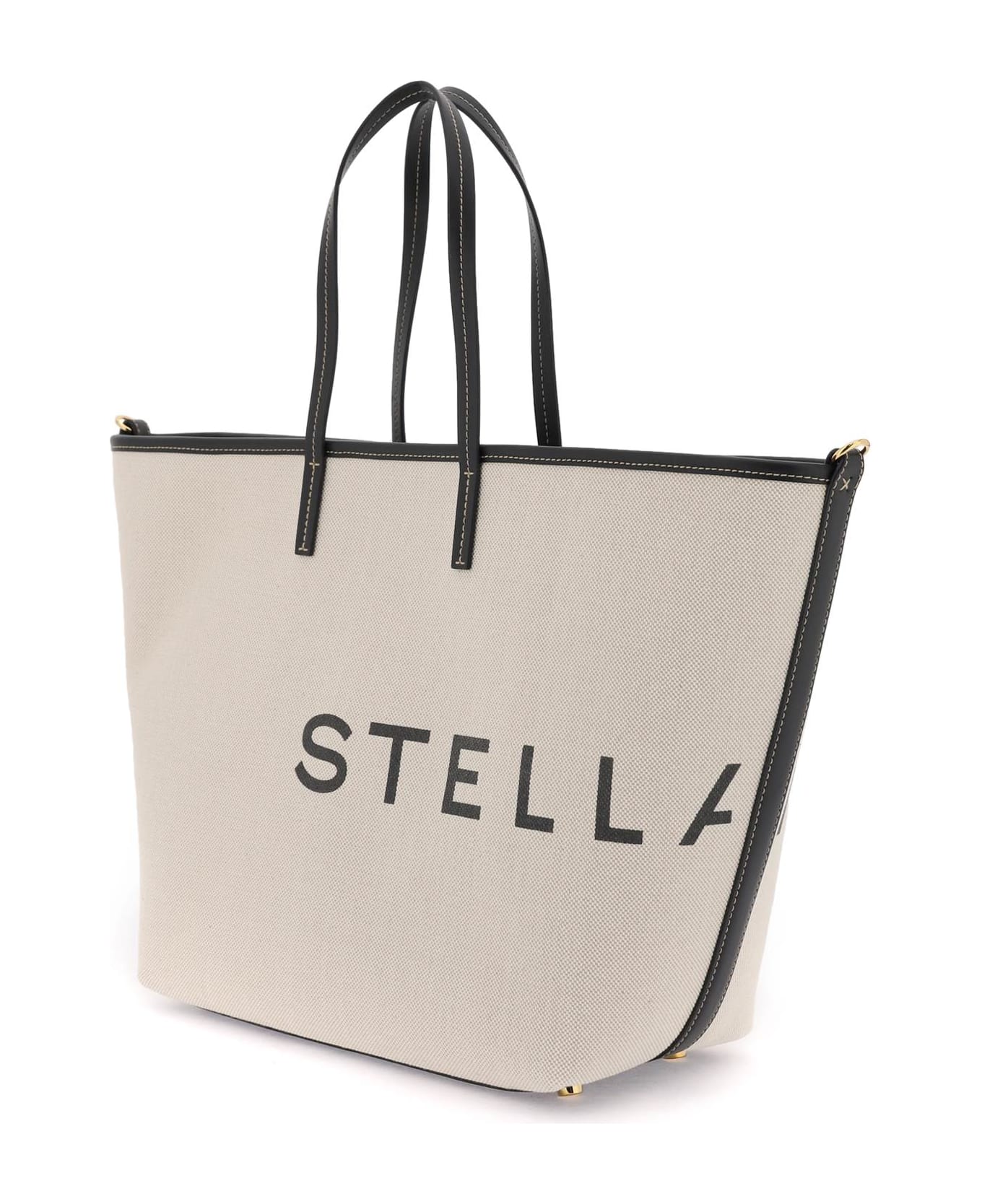 Stella McCartney Organic Cotton Canvas Tote Bag - ECRU (White) トートバッグ