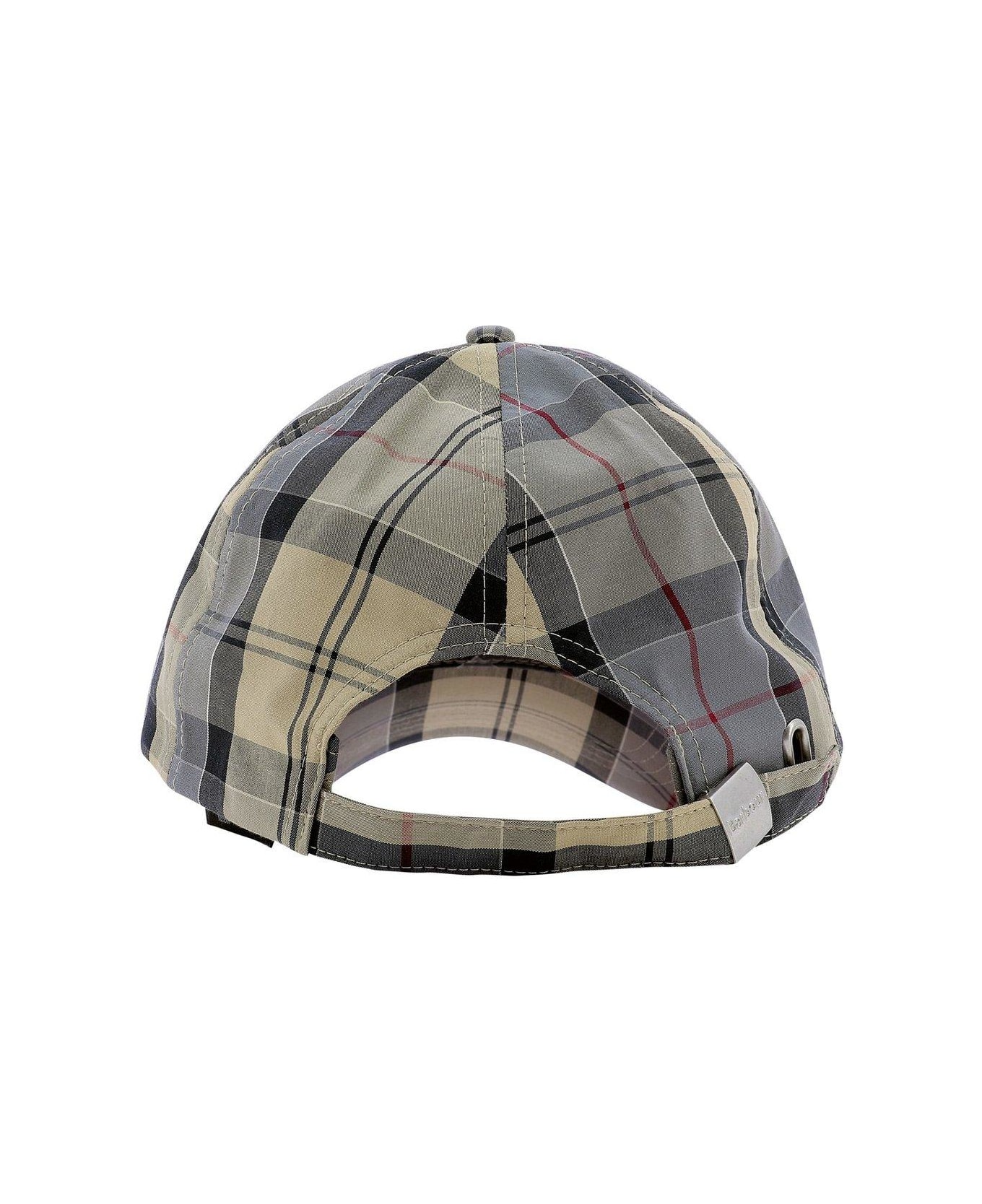 Barbour Logo Embroidered Tartan Printed Cap - Dress Tartan