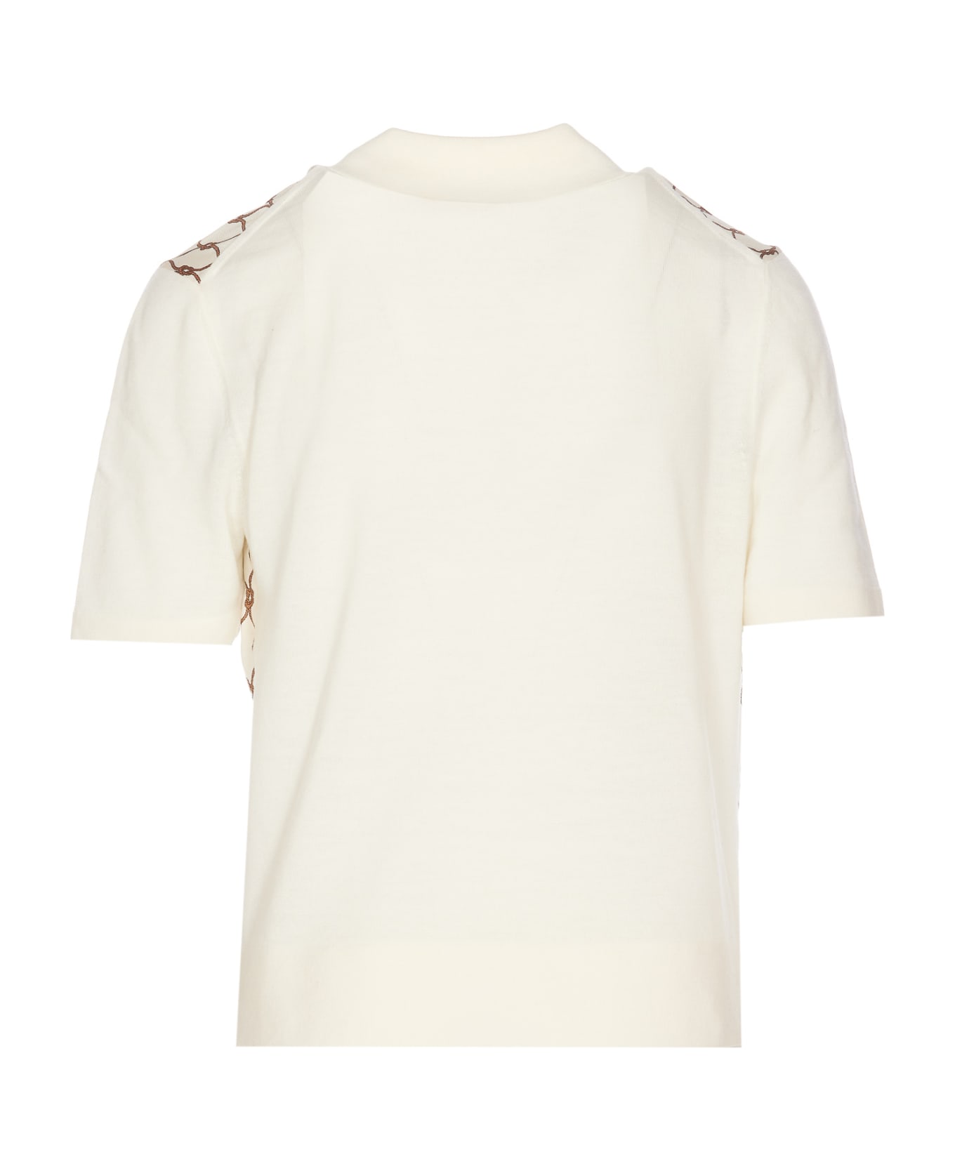 Tory Burch Polo - New Ivory Brown Knot