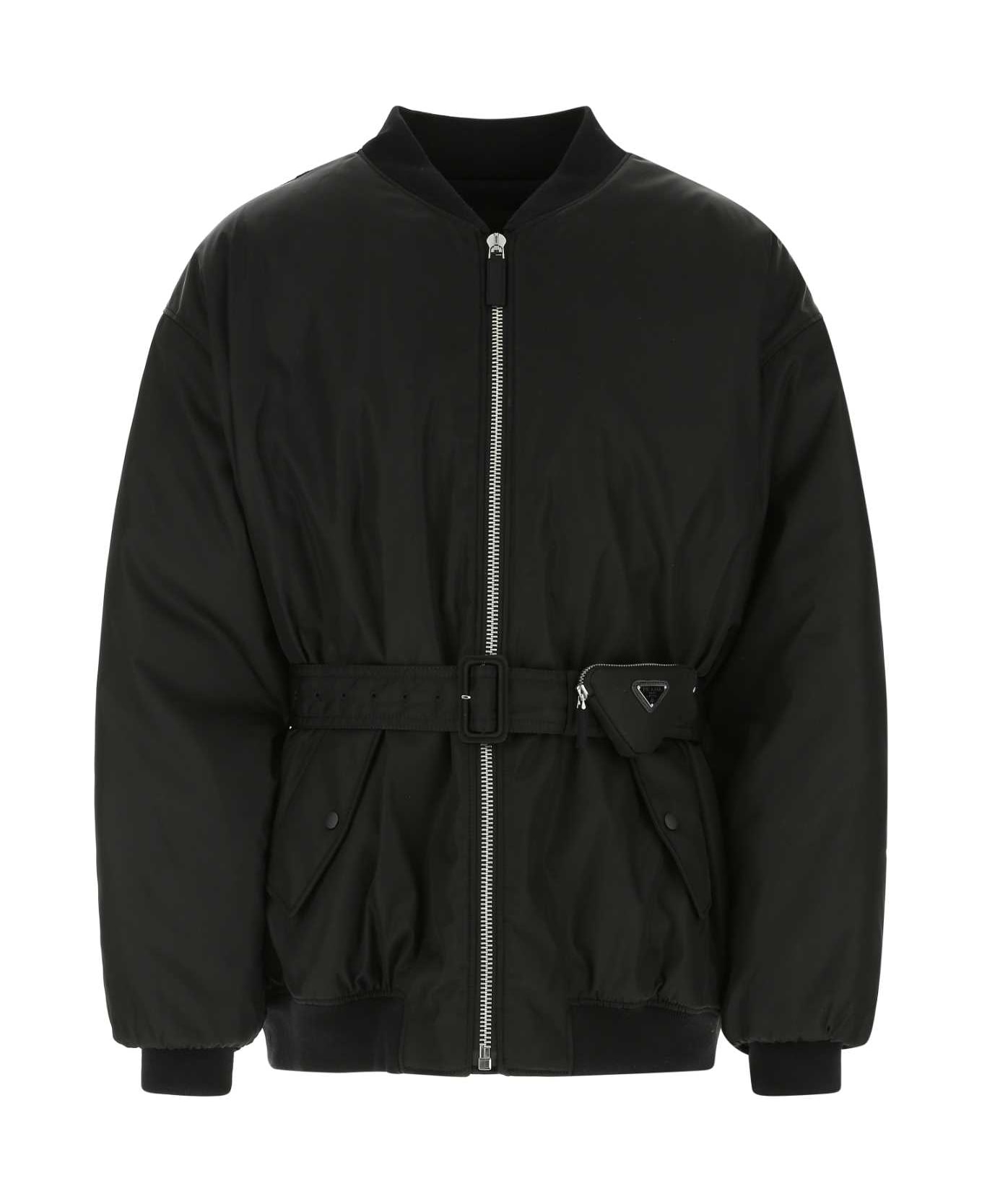 Prada Black Re-nylon Padded Jacket - F0002 ジャケット
