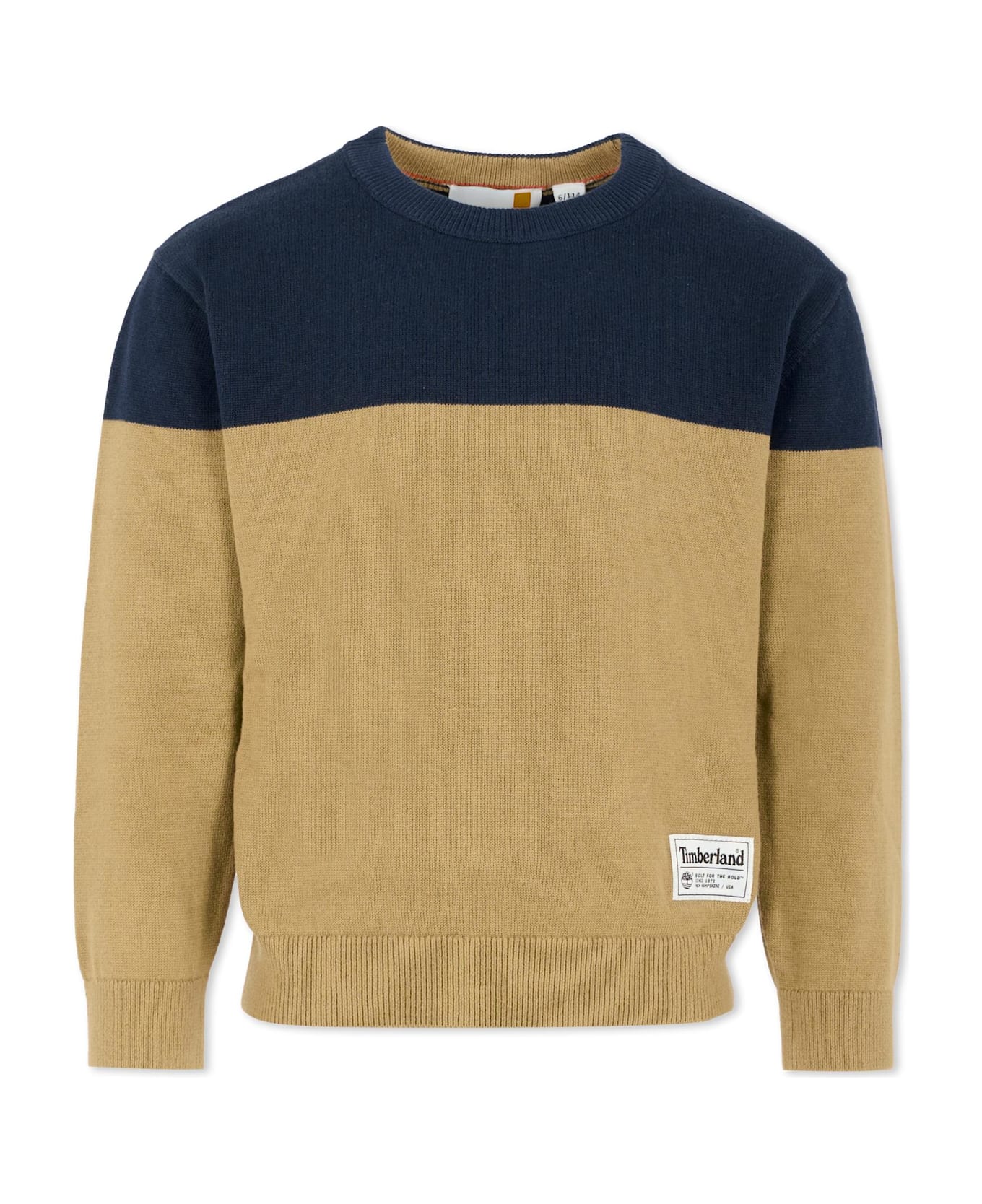 Timberland Beige Sweater For Boy With Patch - Beige