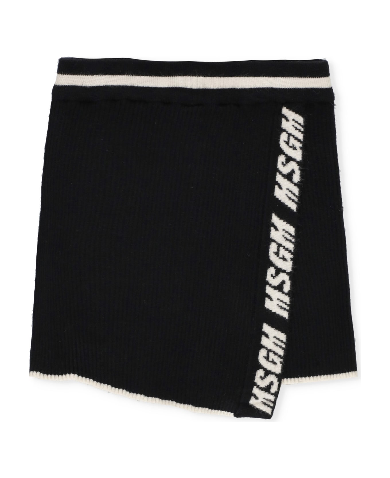 MSGM Logoed Skort - Black