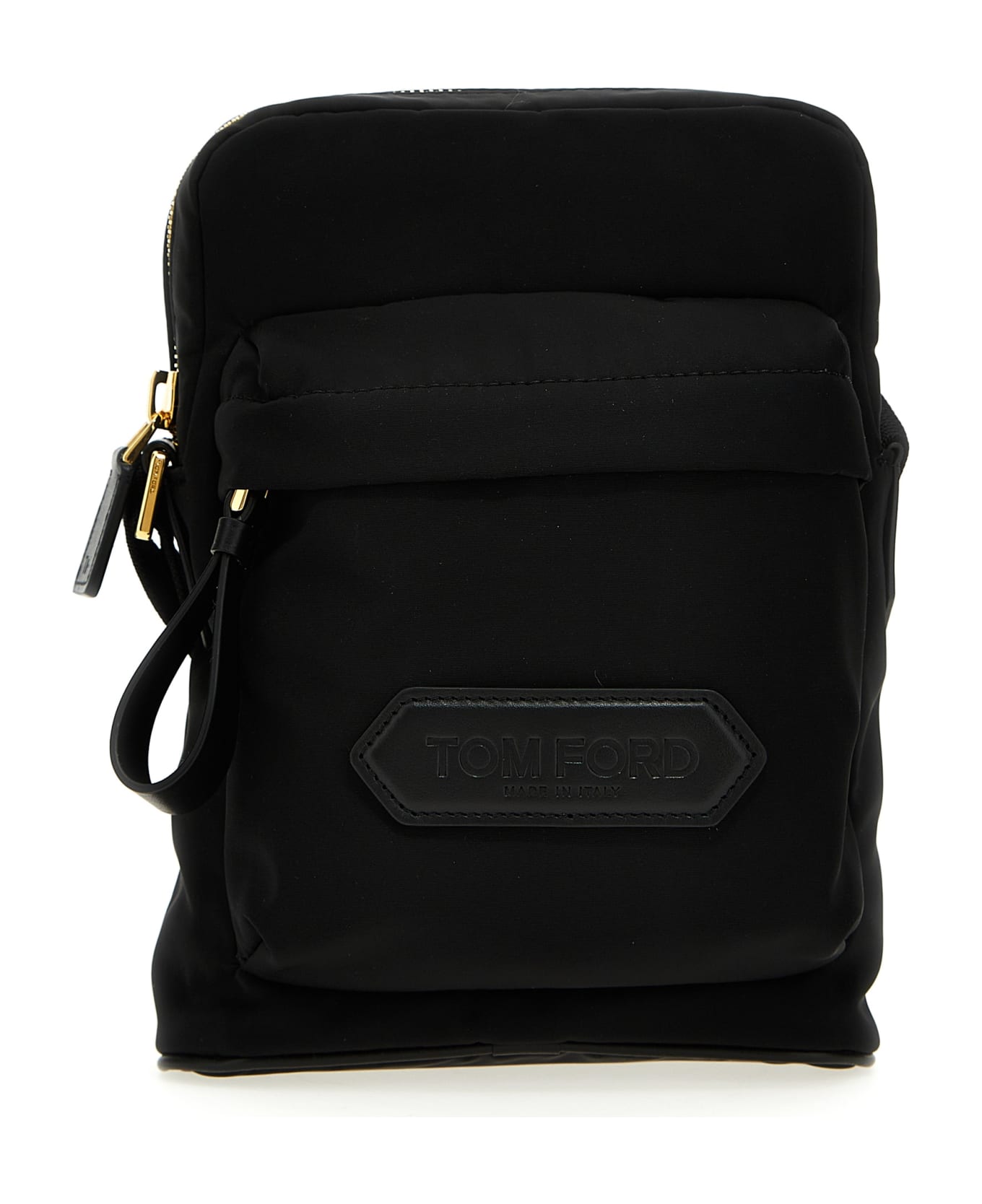 Tom Ford Logo Nylon Crossbody Bag - Black ショルダーバッグ