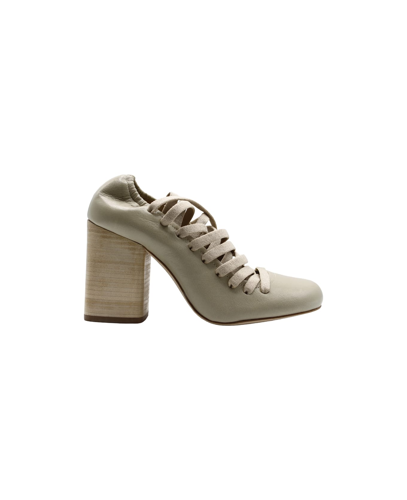 Lemaire Laced Pump 90 - Clay