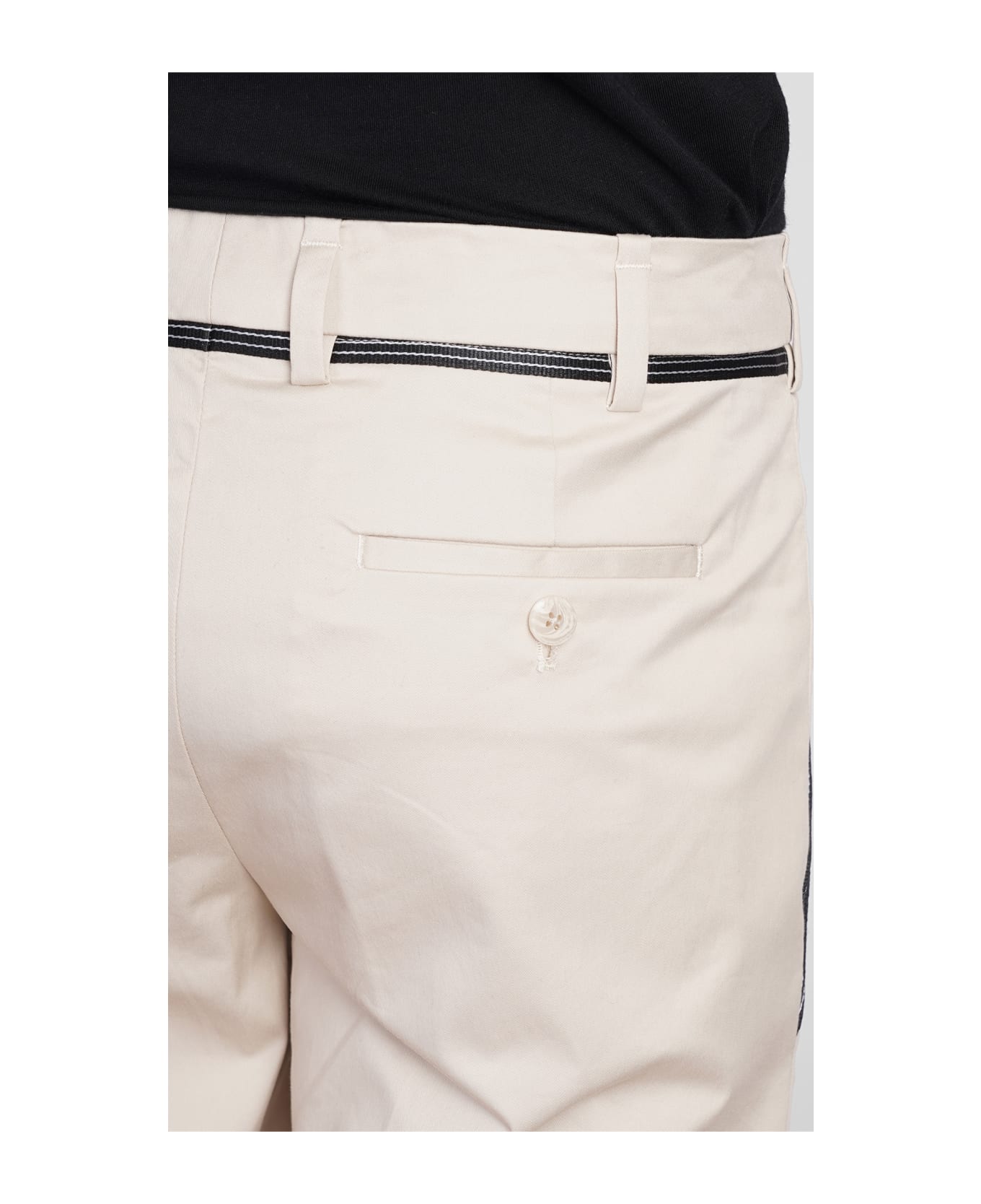 Neil Barrett Slim Regular Pants In Beige Cotton - beige ボトムス