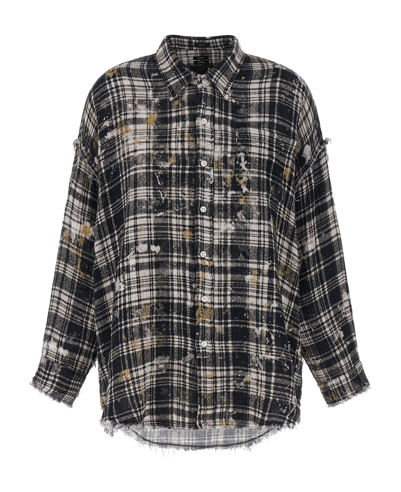 R13 Fringed Shirt - Multicolor
